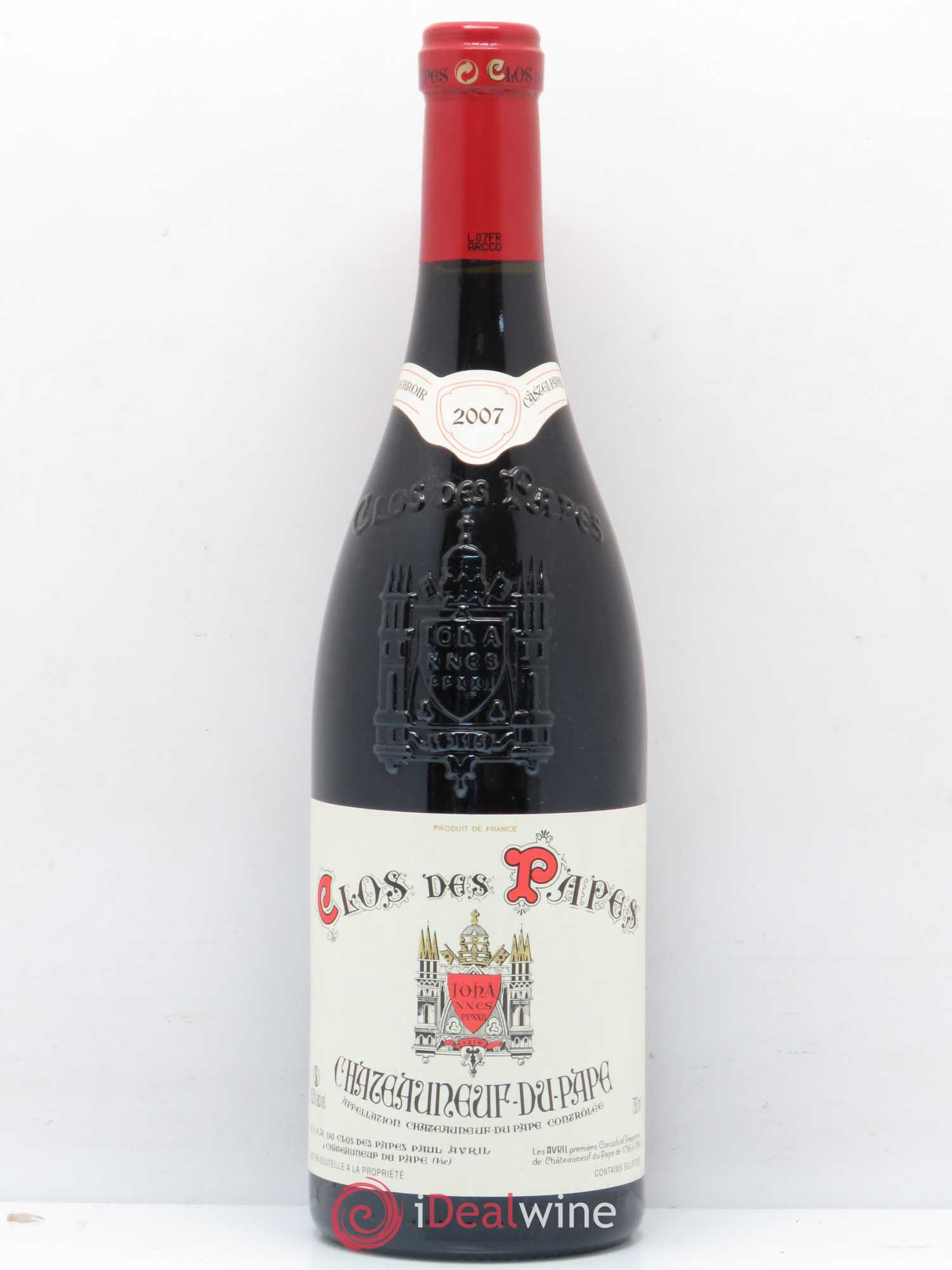 Châteauneuf-du-Pape Clos des Papes - Paul Avril 2007 - Lot de 1 bouteille - 0