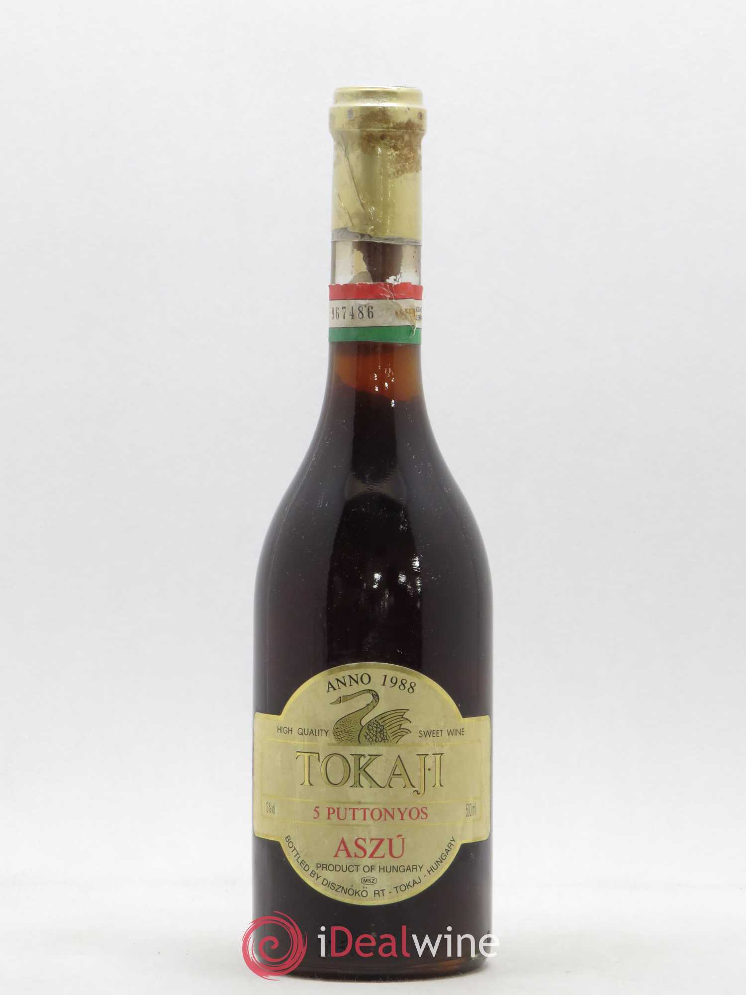Tokaji Aszu 5 Puttonyos Disznoko (Domaine) 1988 - Lot de 1 bouteille - 0