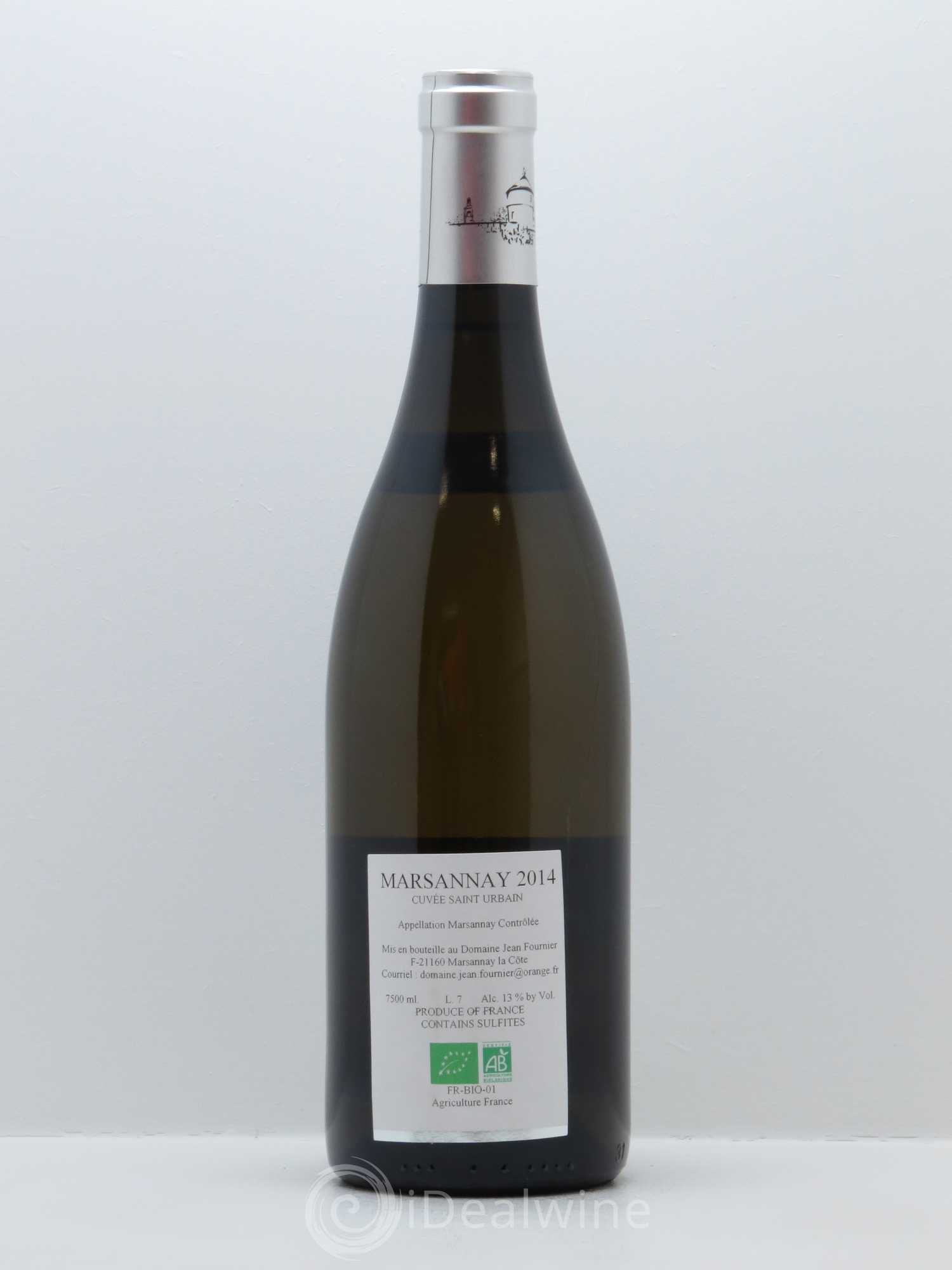 Marsannay Clos Saint-Urbain Jean Fournier (Domaine) 2014 - Lot de 1 bouteille - 1