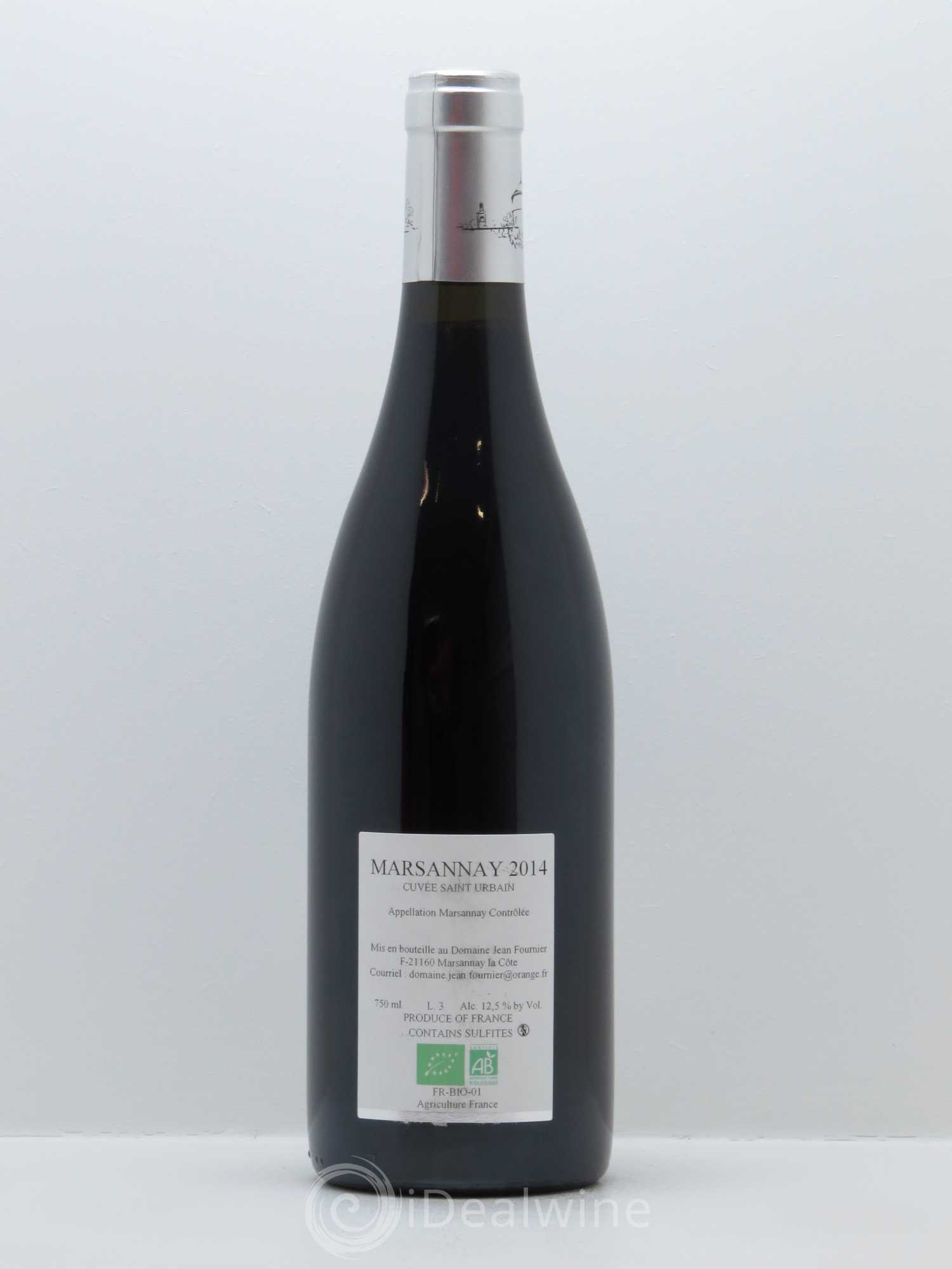 Marsannay Clos Saint-Urbain Jean Fournier (Domaine) 2014 - Lot de 1 bouteille - 1