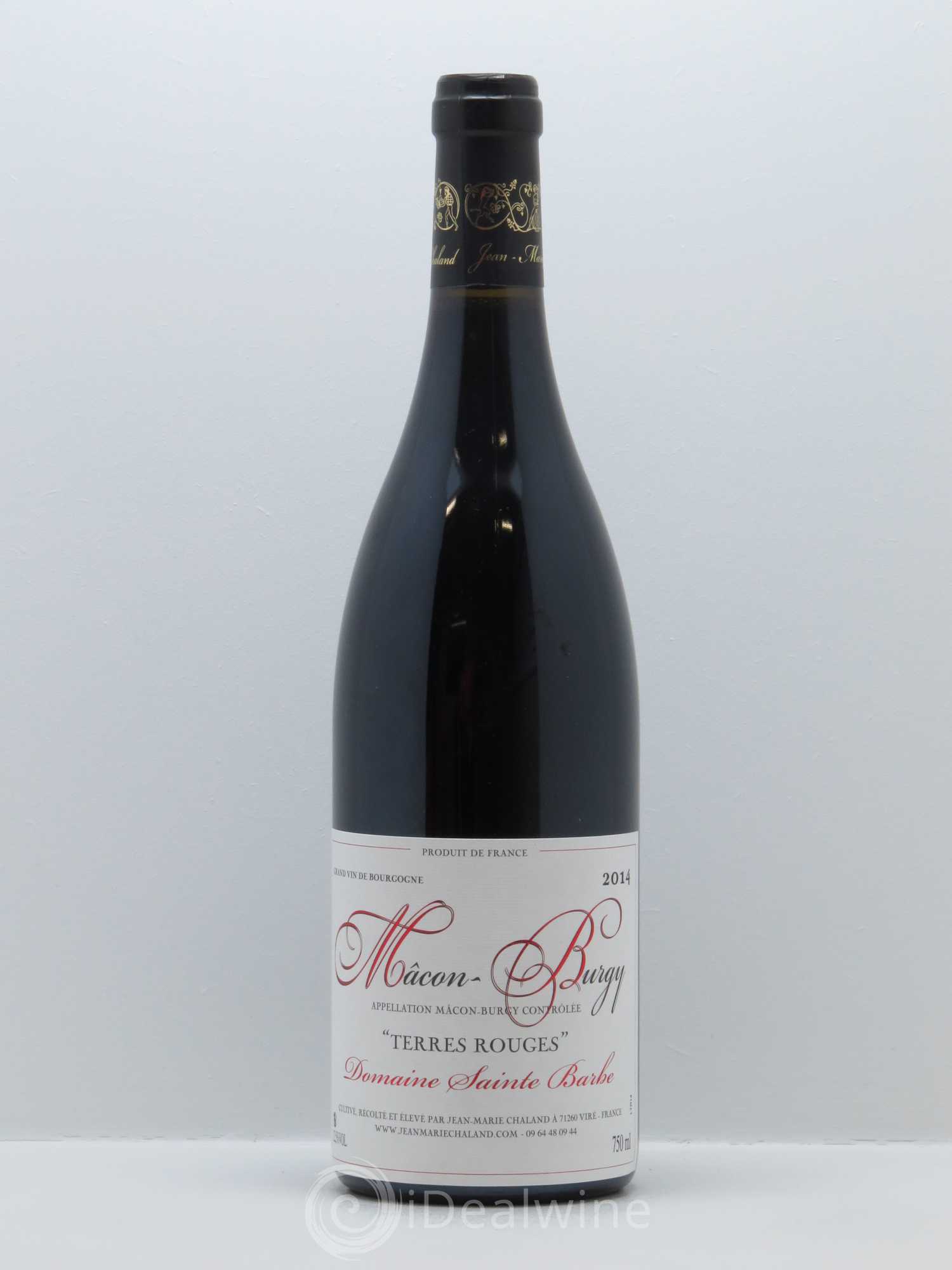 Mâcon-Burgy Terres Rouges Sainte-Barbe (Domaine) 2014 - Posten von 1 Flasche - 0