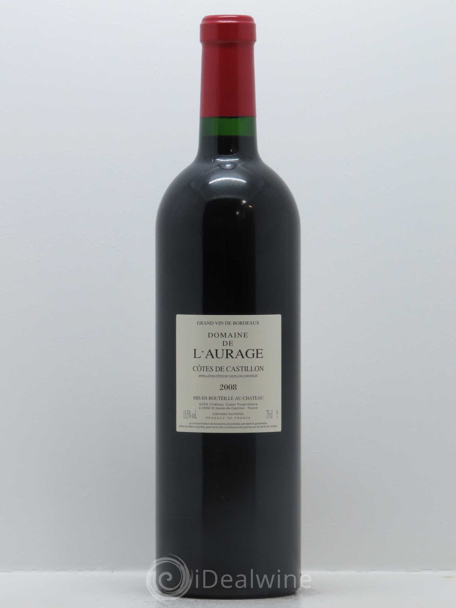 L'Aurage 2008 - Lot de 1 bouteille - 1