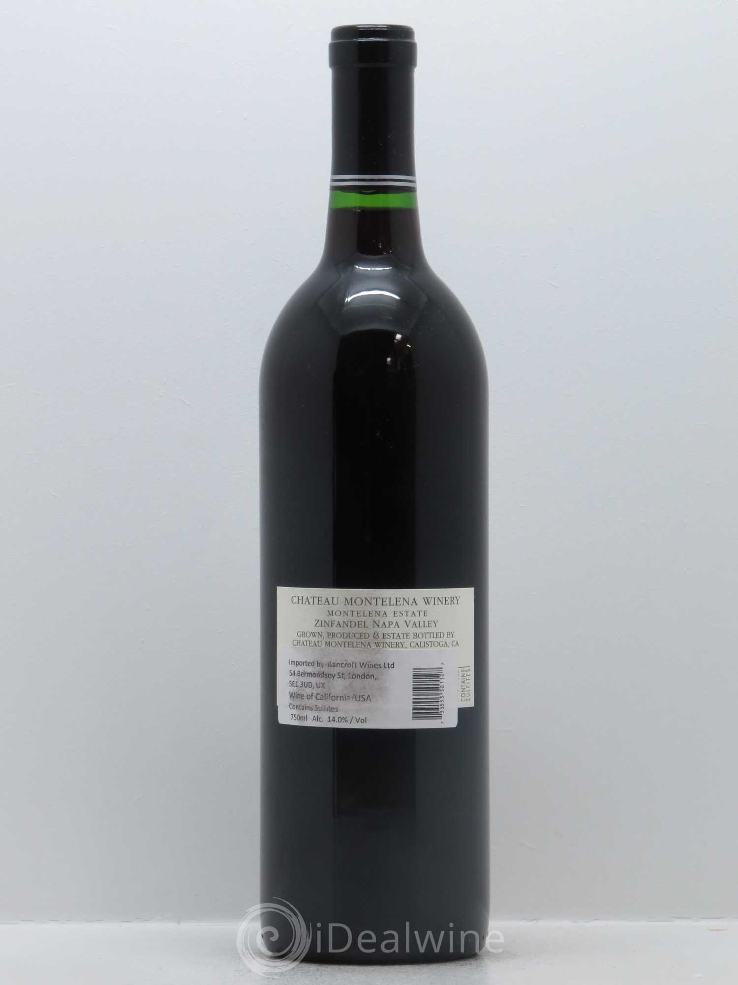 Napa Valley Zinfandel Château Montelena 2011 - Lot de 1 bouteille - 1