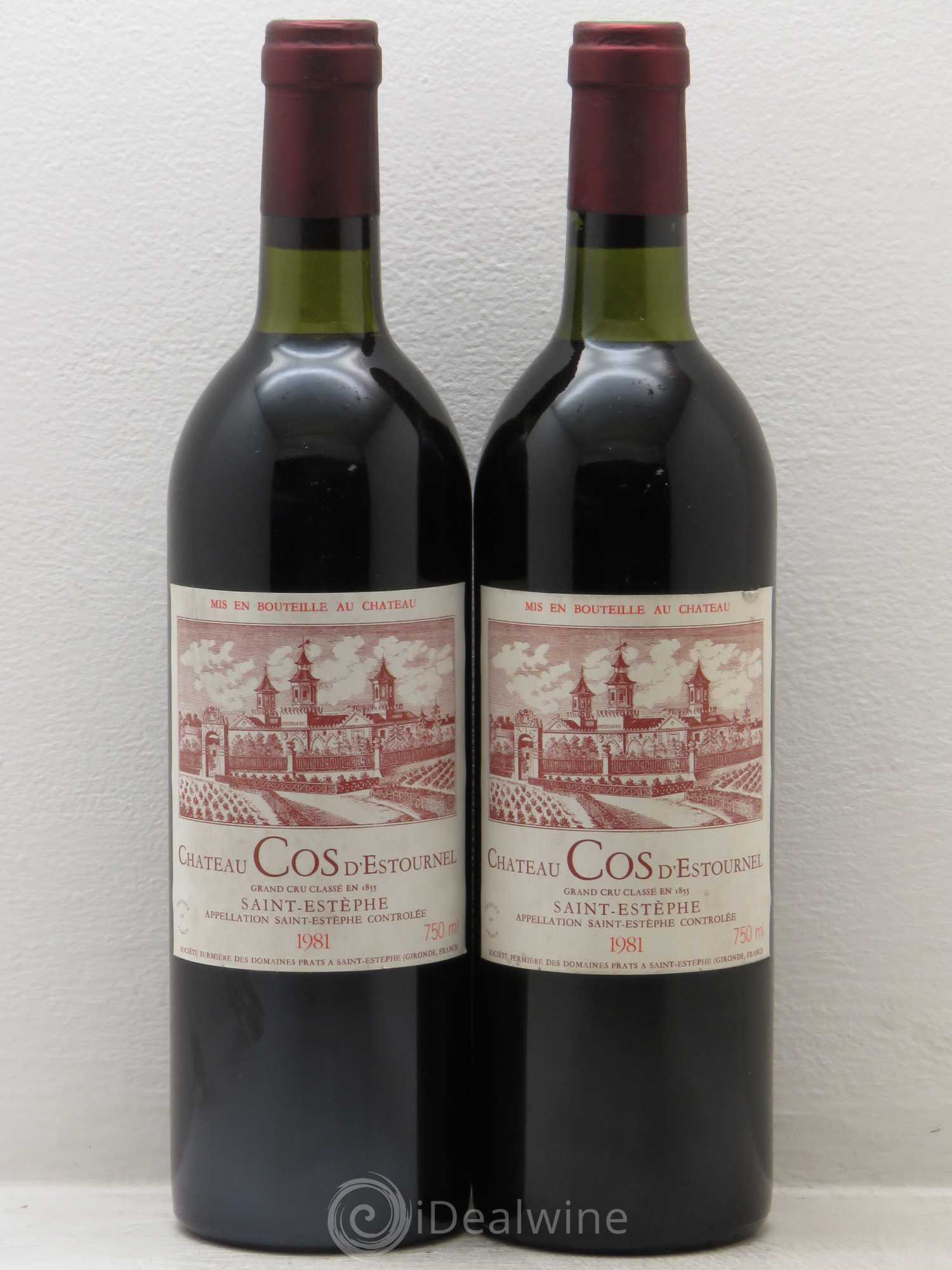 Cos d'Estournel 2ème Grand Cru Classé 1981 - Lot de 2 bouteilles - 0