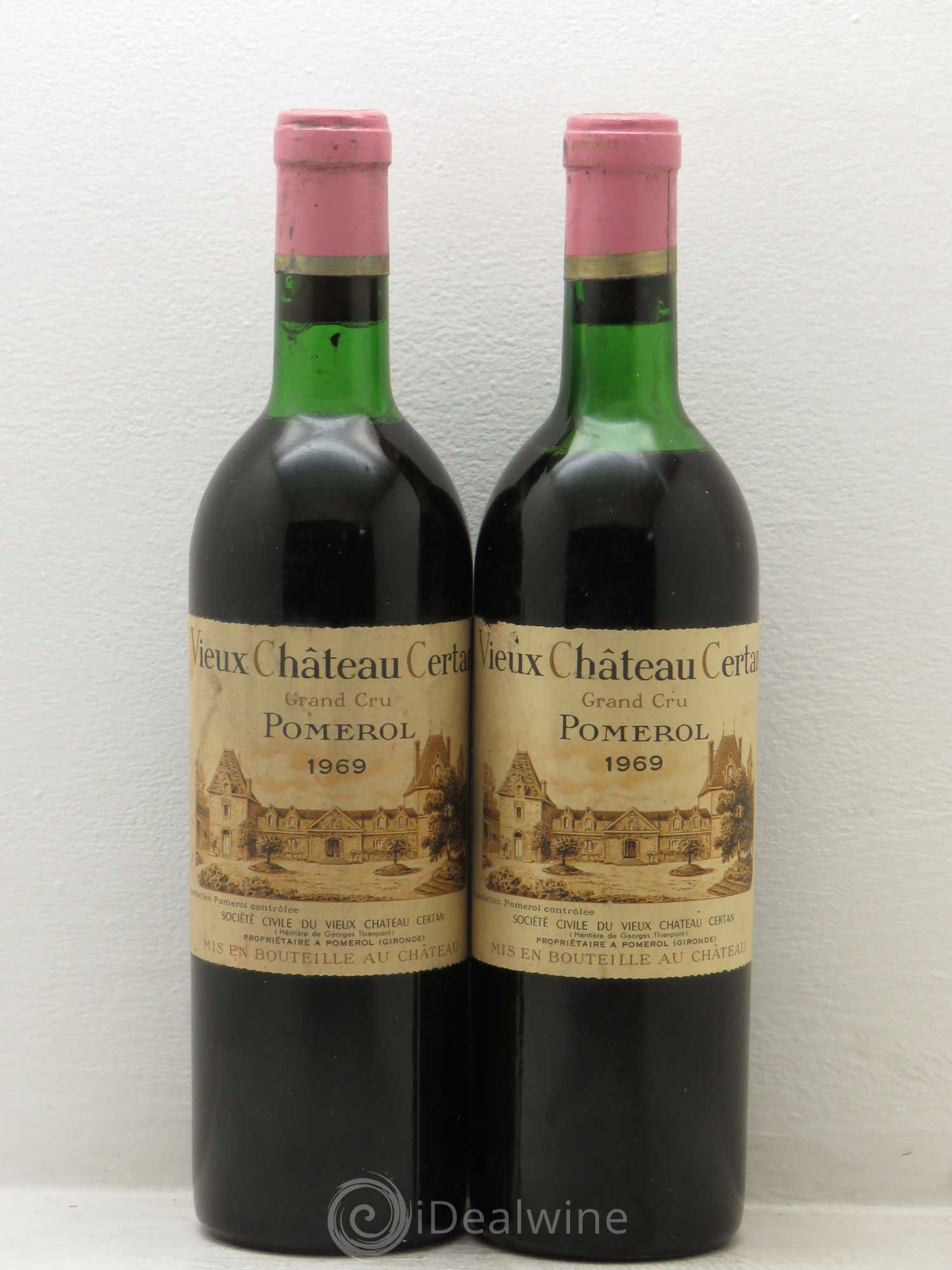 Vieux Château Certan 1969 - Lot de 2 bouteilles - 0