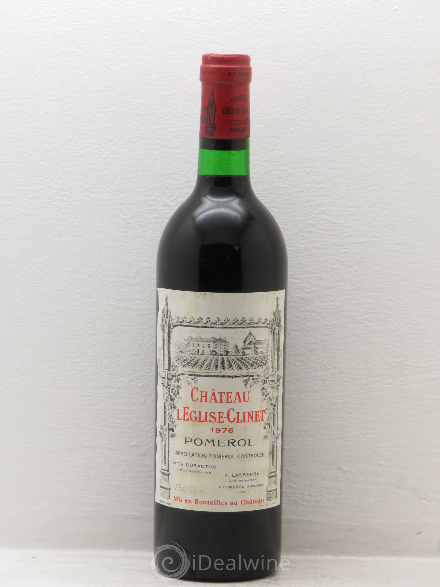 Château l' Église Clinet 1976 - Lot de 1 bouteille - 0