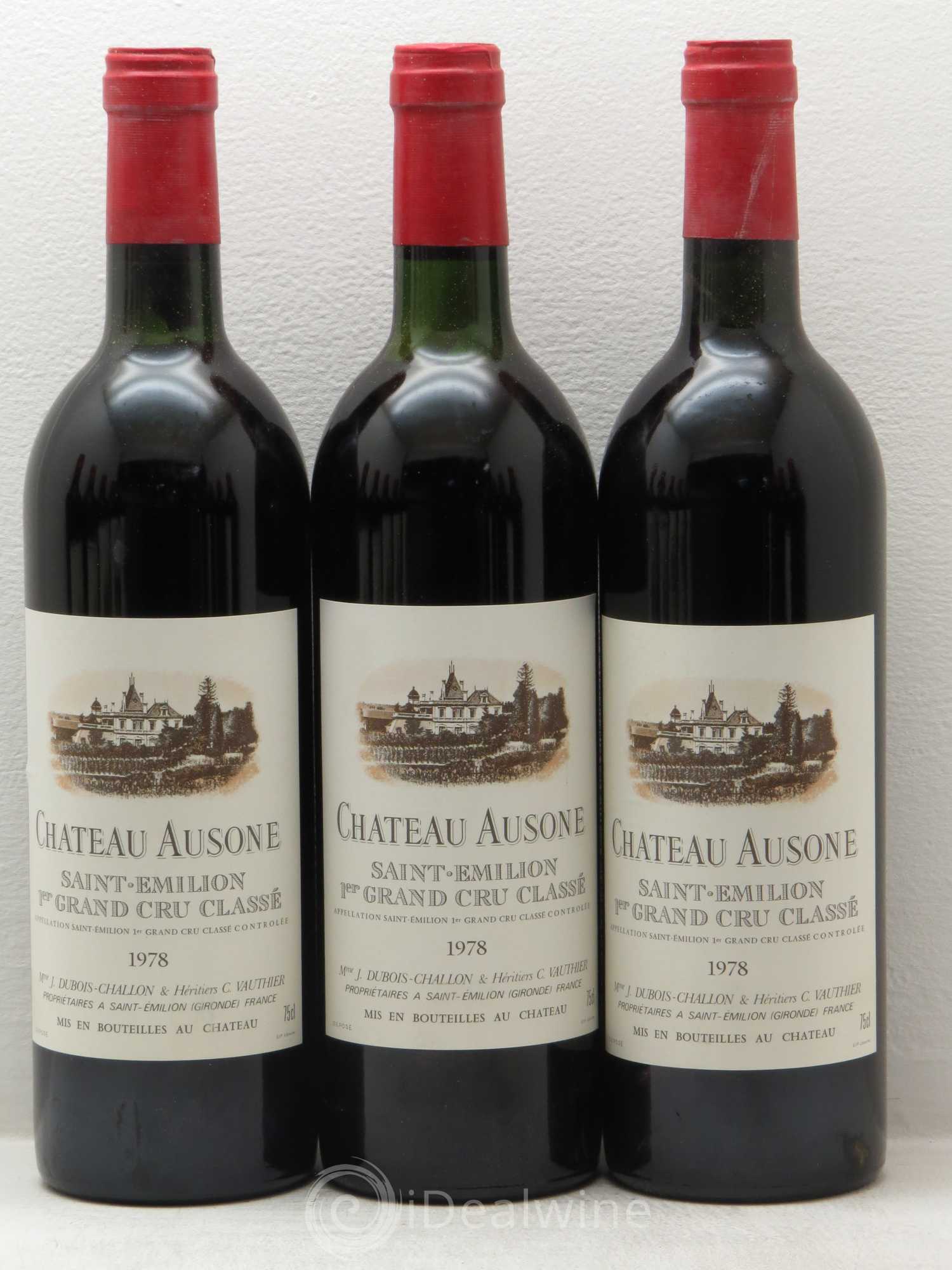 Château Ausone 1er Grand Cru Classé A 1978 - Lot de 12 bouteilles - 1