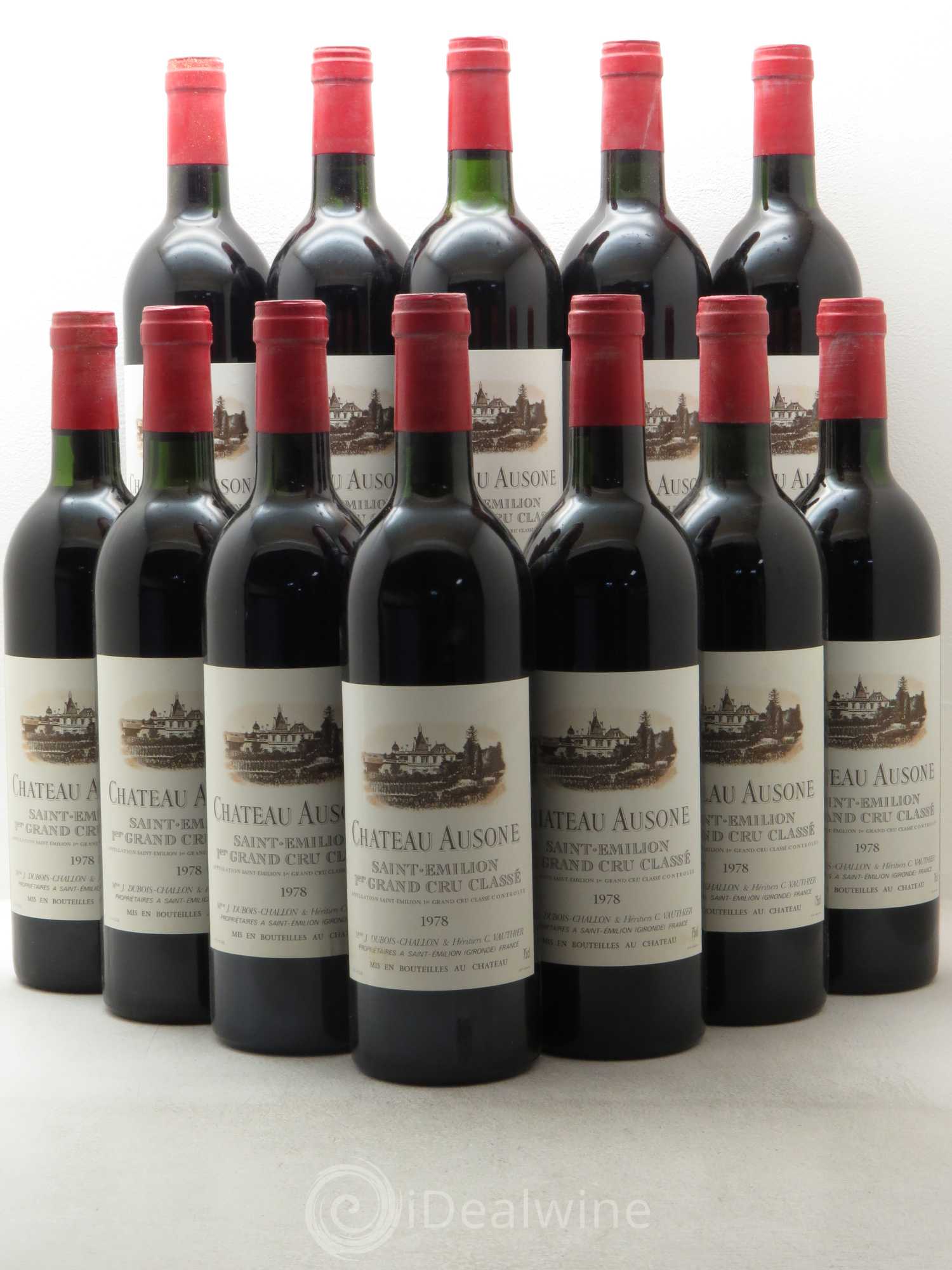 Château Ausone 1er Grand Cru Classé A 1978 - Lot de 12 bouteilles - 0
