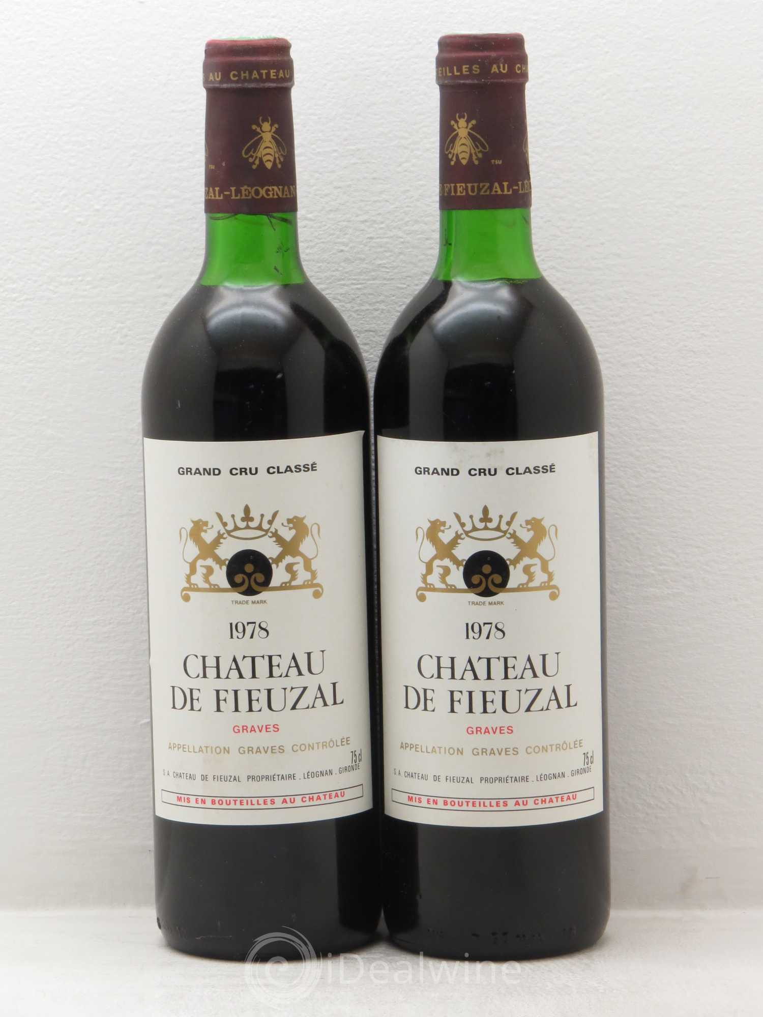 Château de Fieuzal Cru Classé de Graves 1978 - Lot de 2 bouteilles - 0
