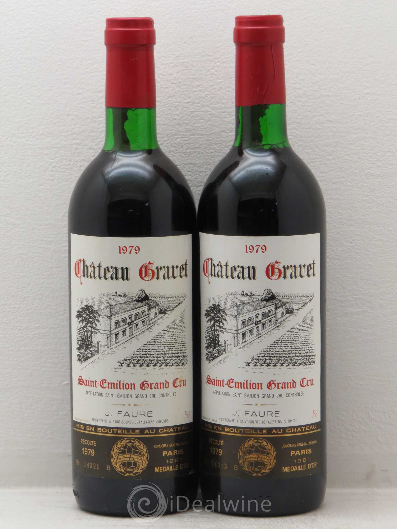 Saint-Émilion Château Gravet (sans prix de réserve) 1979 - Posten von 2 Flaschen - 0
