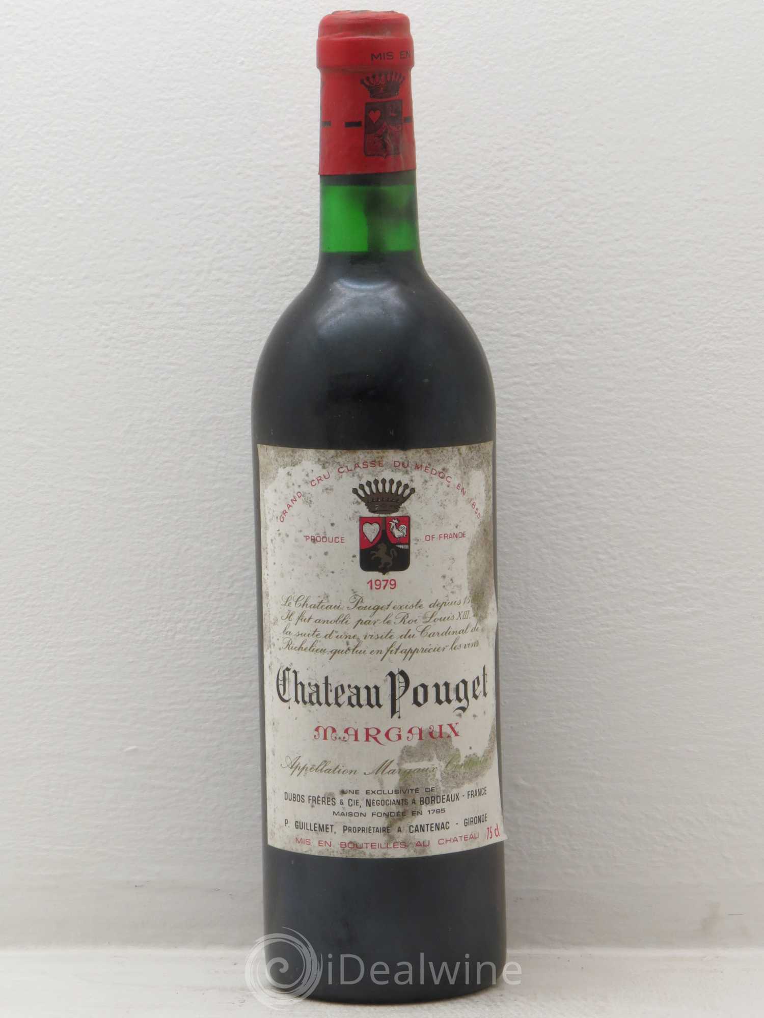 Château Pouget 4ème Grand Cru Classé 1979 - Lot de 1 bouteille - 0
