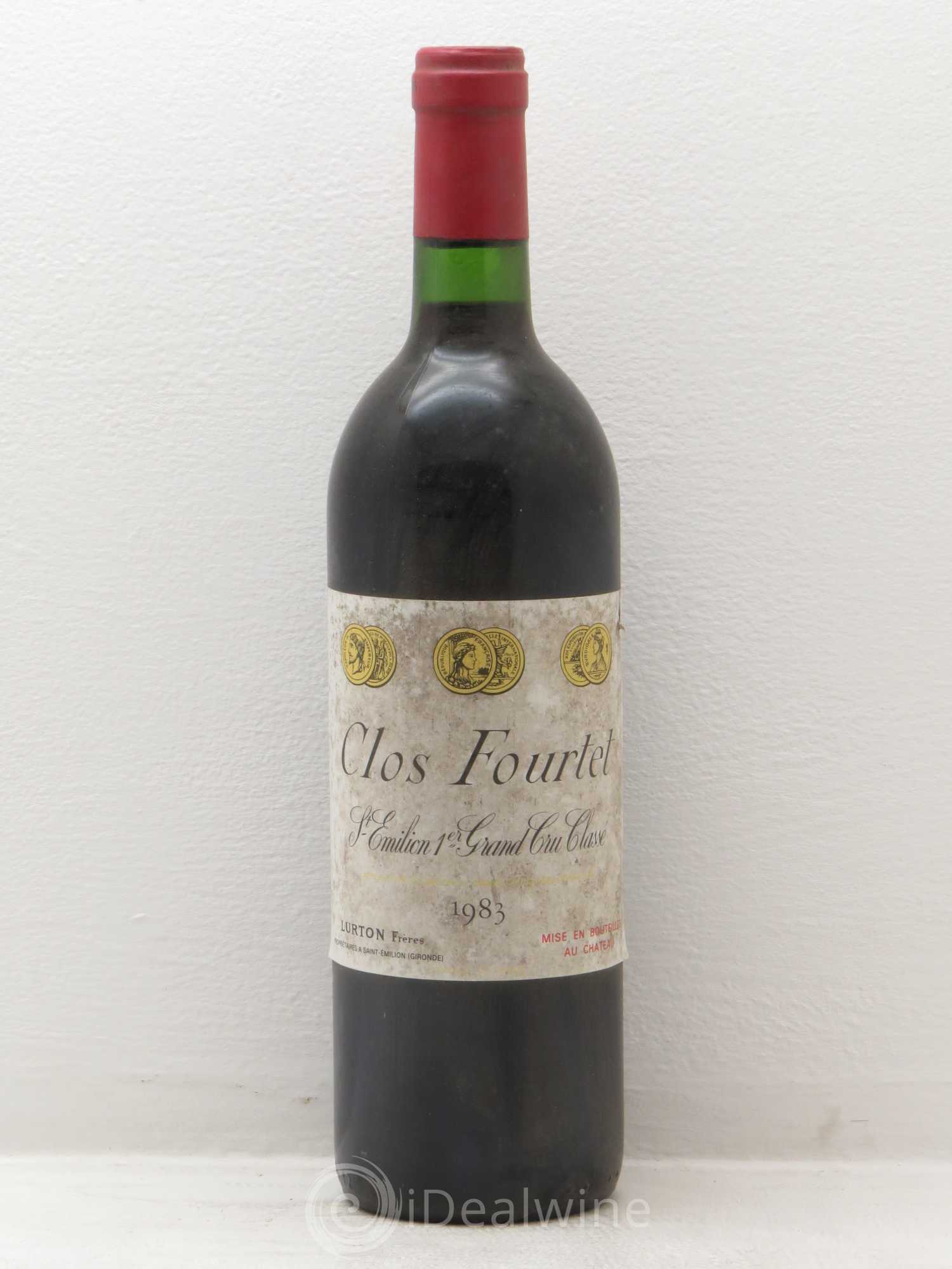 Clos Fourtet 1er Grand Cru Classé B 1983 - Lot de 1 bouteille - 0