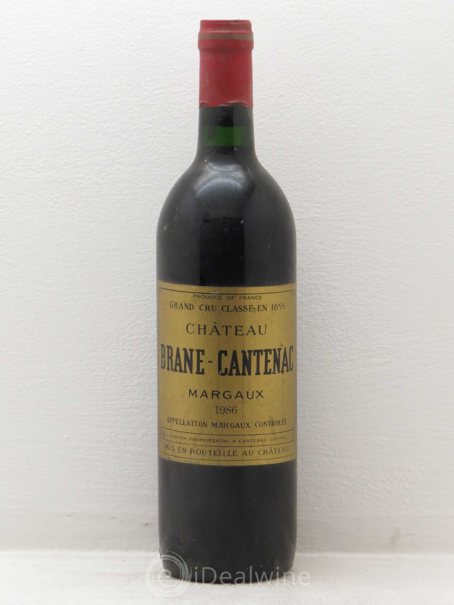 Château Brane Cantenac 2ème Grand Cru Classé 1986 - Lot de 1 bouteille - 0