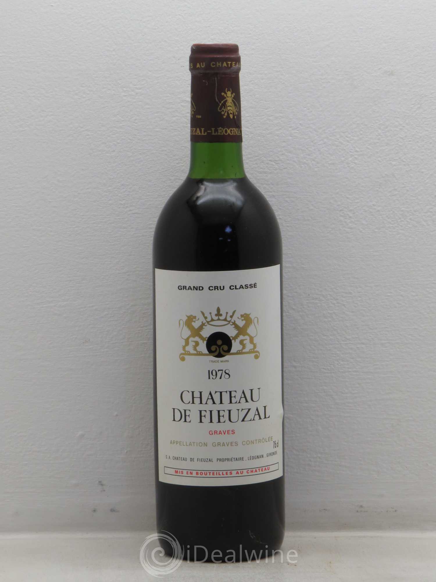 Château de Fieuzal Cru Classé de Graves 1978 - Lot de 1 bouteille - 0
