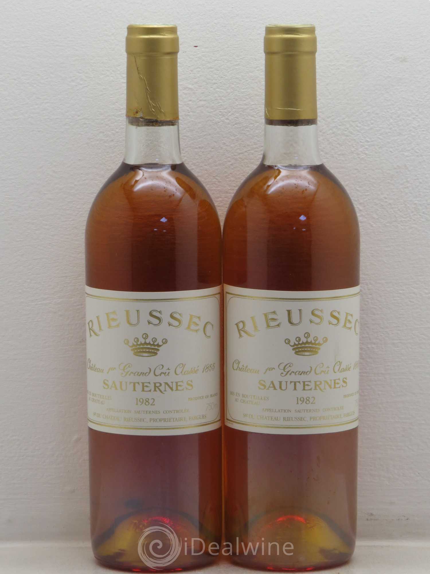Château Rieussec 1er Grand Cru Classé 1982 - Lotto di 2 bottiglie - 0