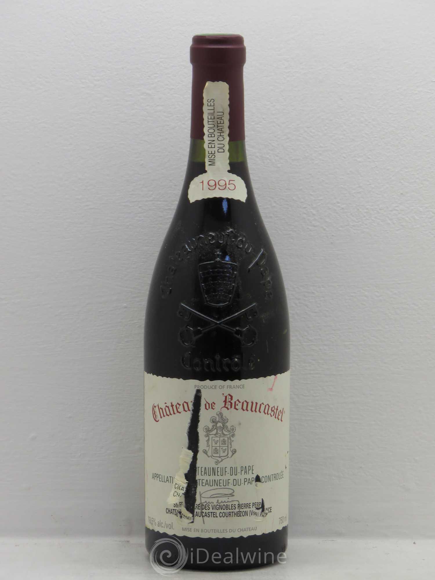 Châteauneuf-du-Pape Château de Beaucastel Famille Perrin 1995 - Lot de 1 bouteille - 0