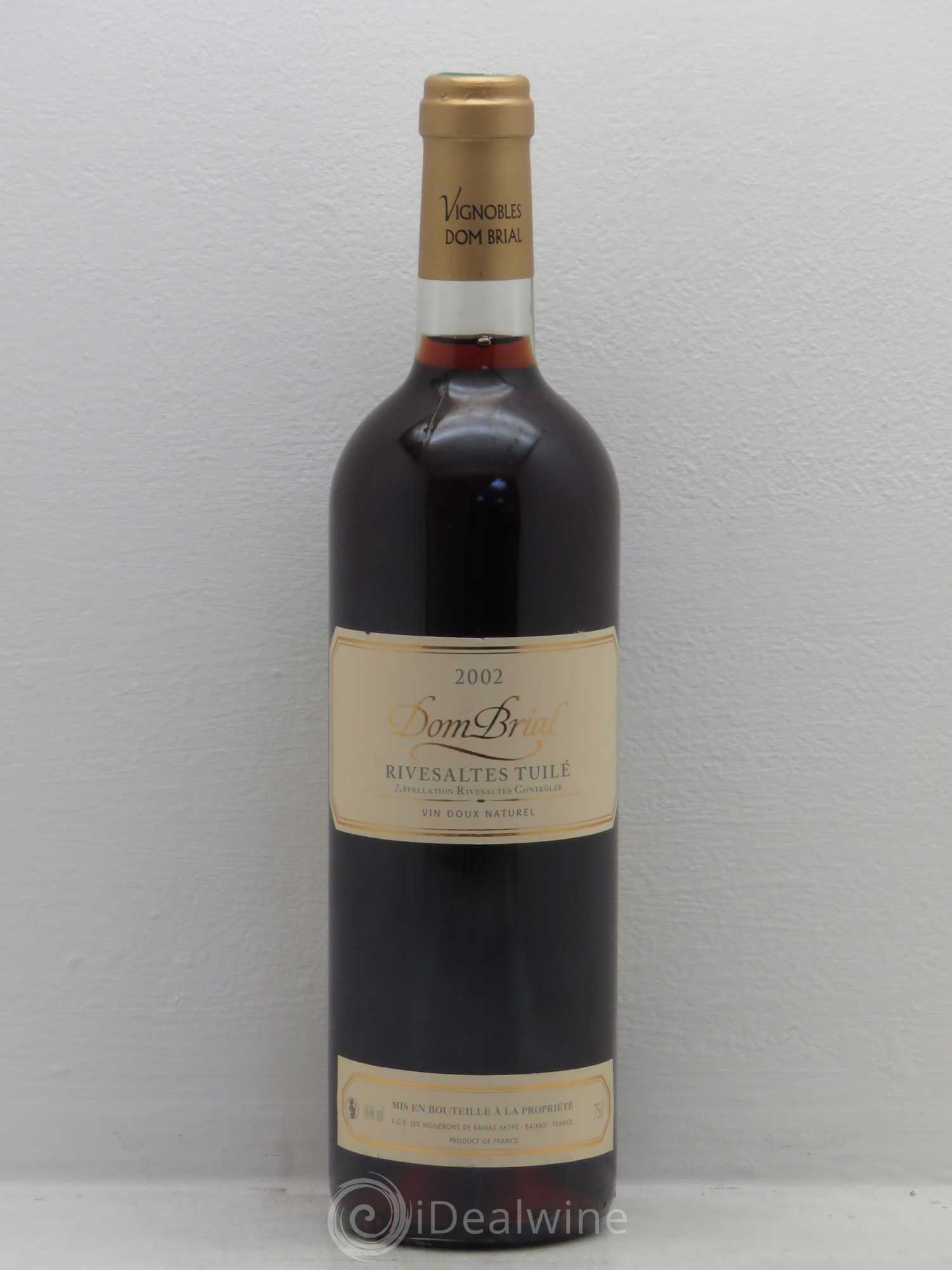 Divers Rivesaltes Tuilé Domaine Brial 2002 - Posten von 1 Flasche - 0