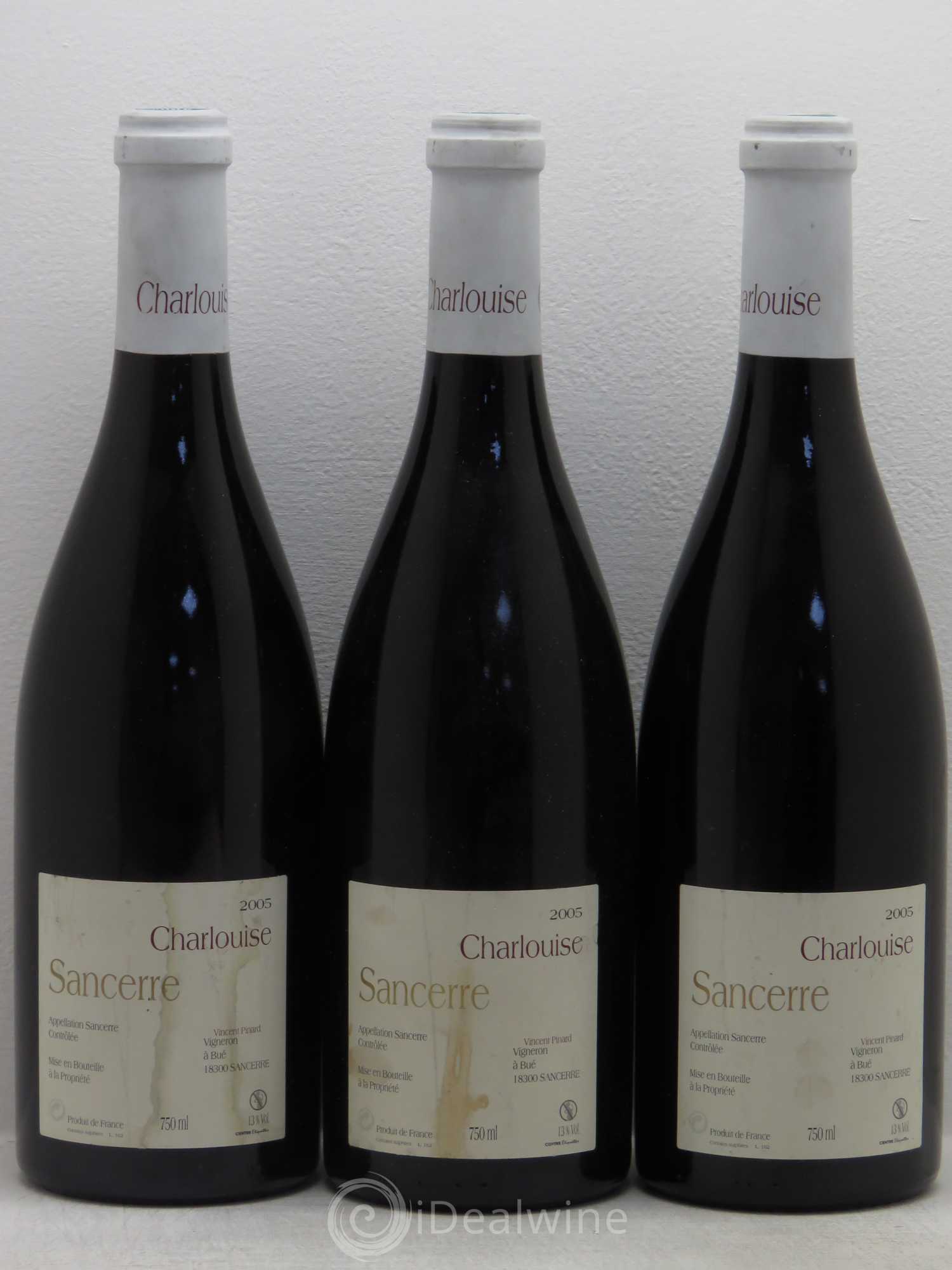 Sancerre Charlouise V.Pinard 2005 - Lot de 3 bouteilles - 0