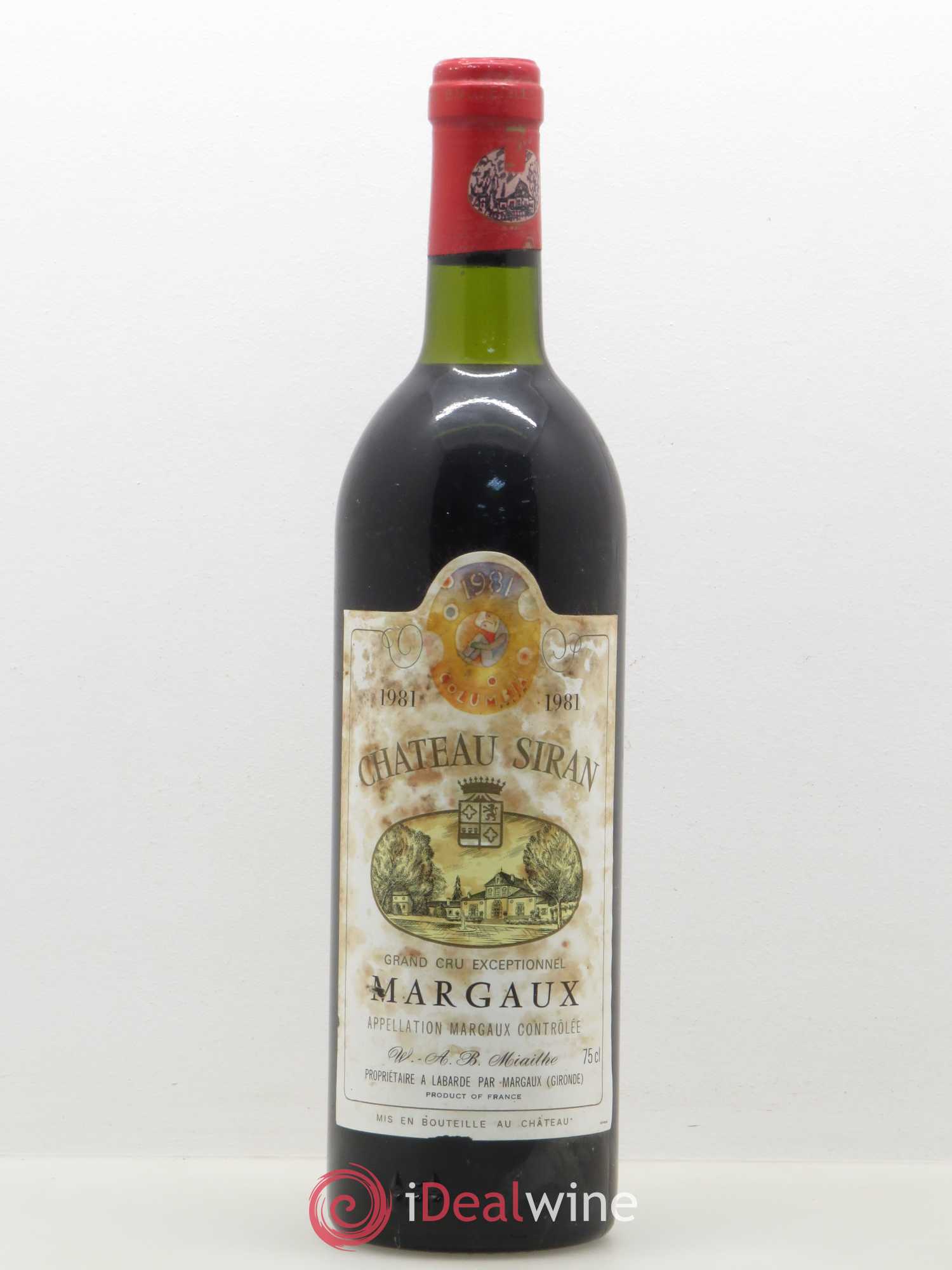 Château Siran 1981 - Lot de 1 bouteille - 0