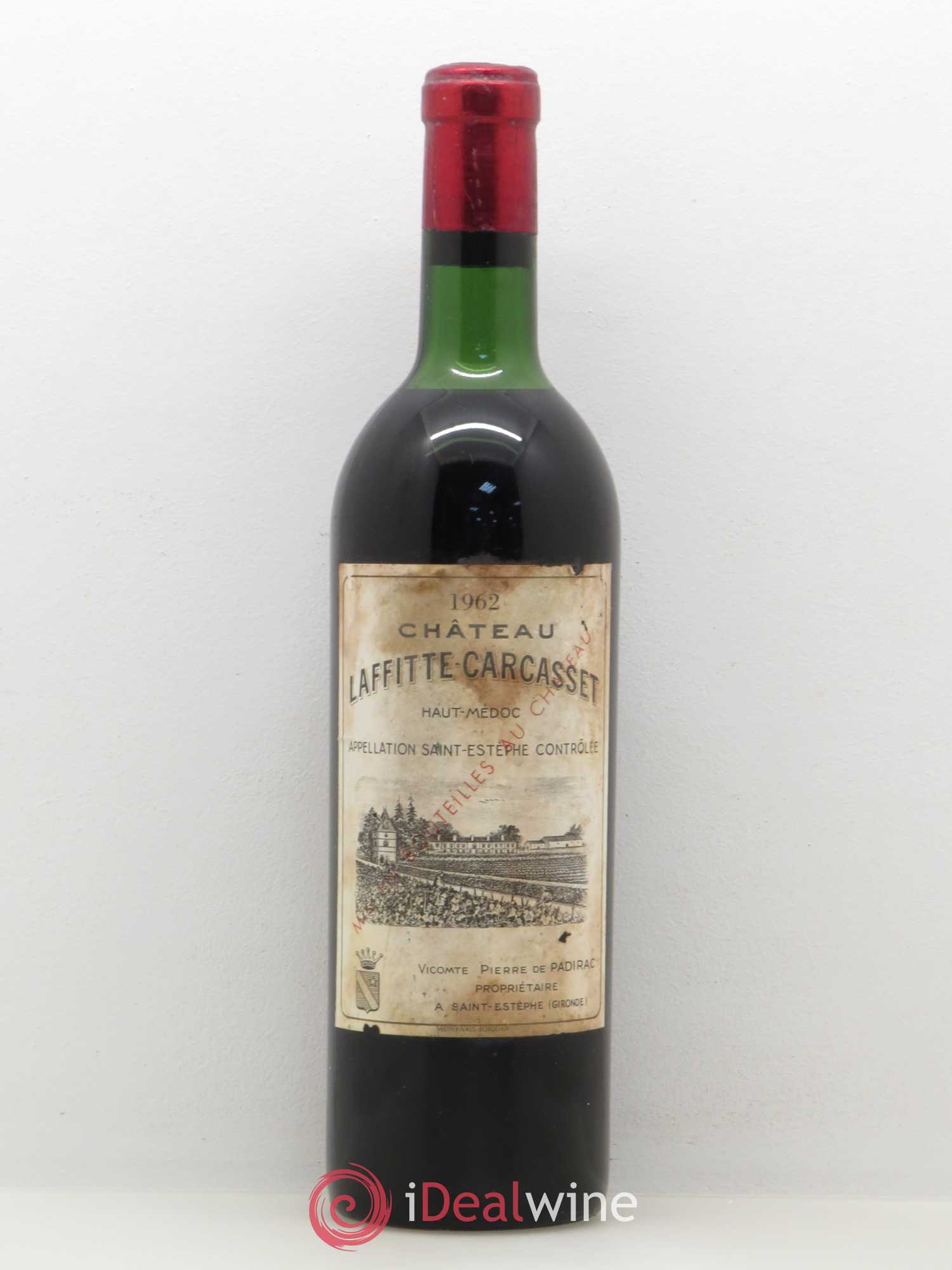 Château Laffitte Carcasset Cru Bourgeois 1962 - Lot de 1 bouteille - 0