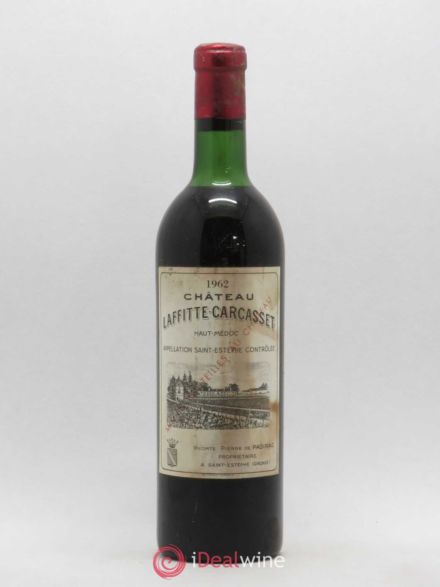 Château Laffitte Carcasset Cru Bourgeois 1962 - Lot de 1 bouteille - 0