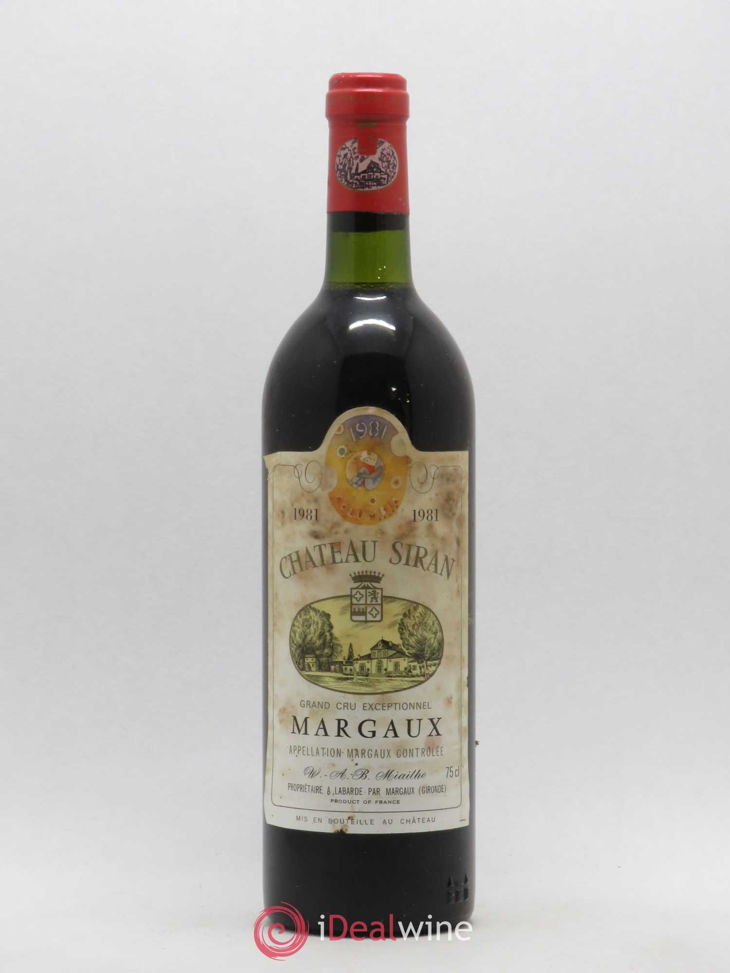 Château Siran 1981 - Lot de 1 bouteille - 0