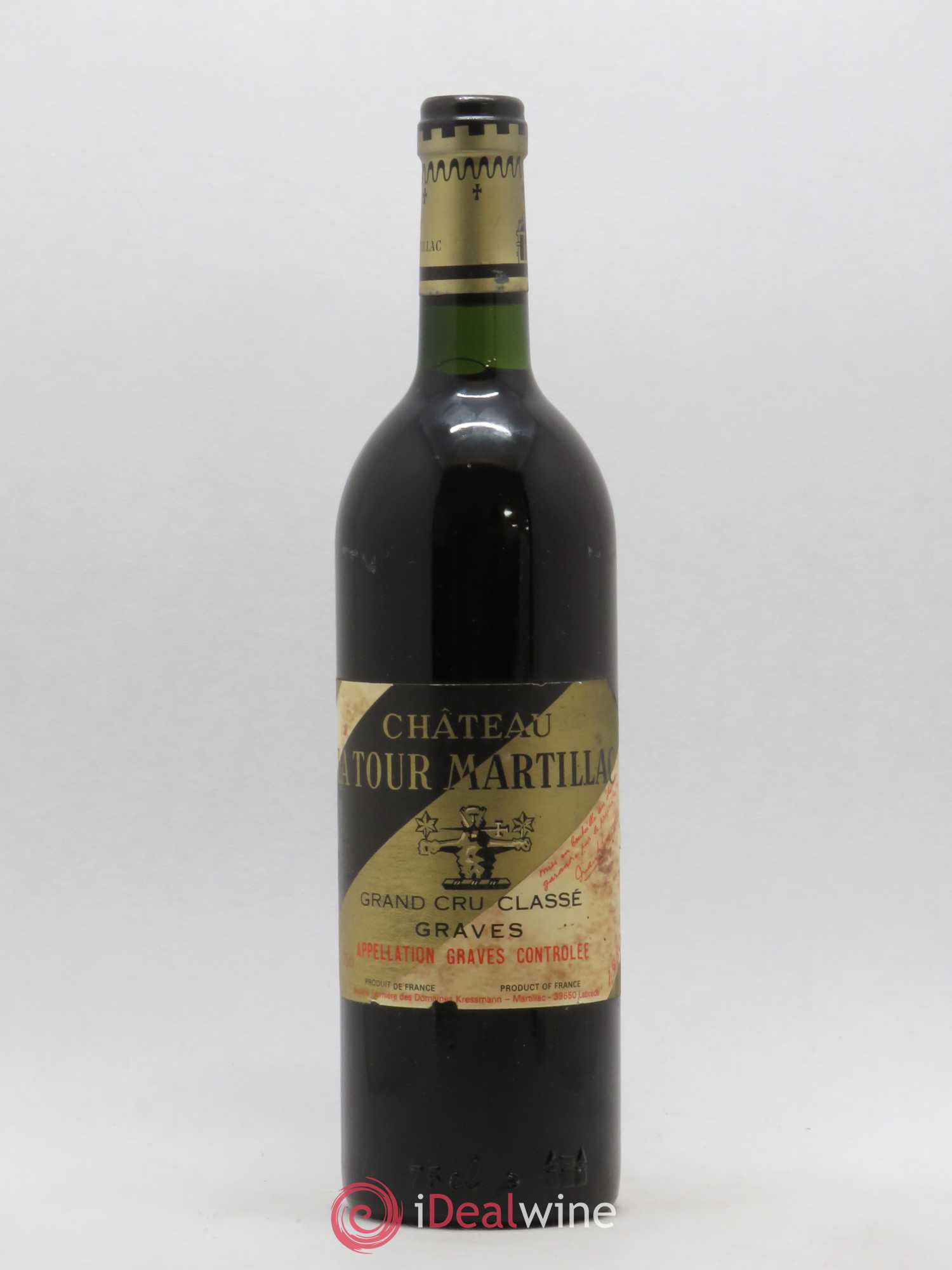 Château Latour-Martillac Cru Classé de Graves 1980 - Lot de 1 bouteille - 0