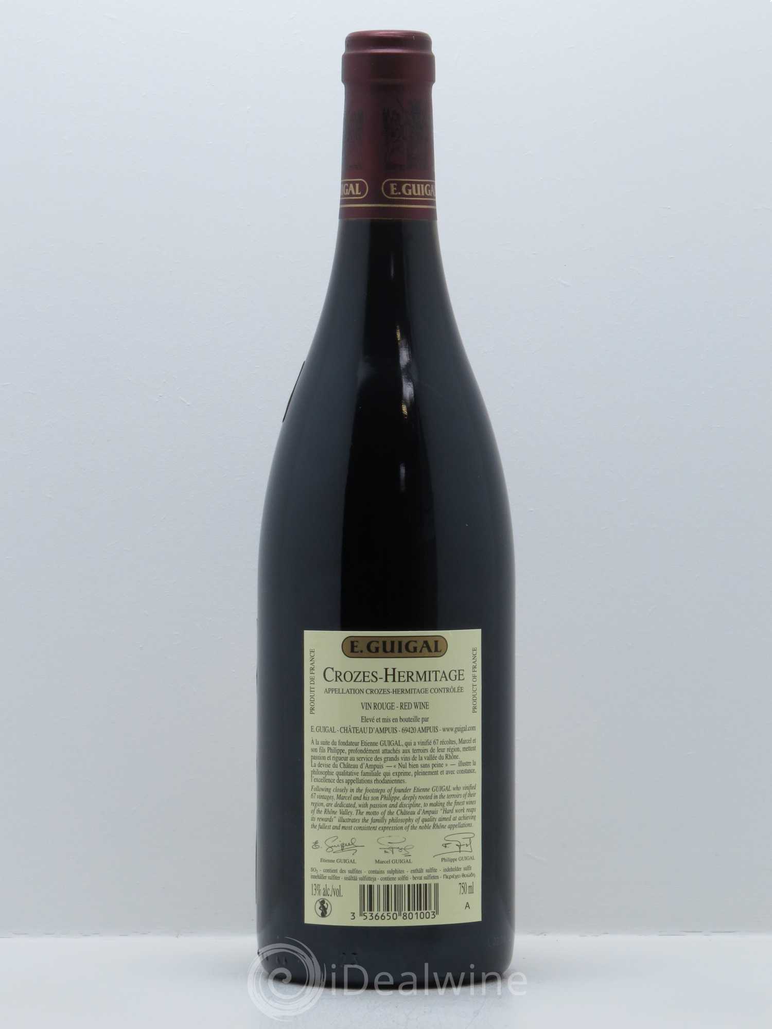 Crozes-Hermitage Guigal 2013 - Lot de 1 bouteille - 1