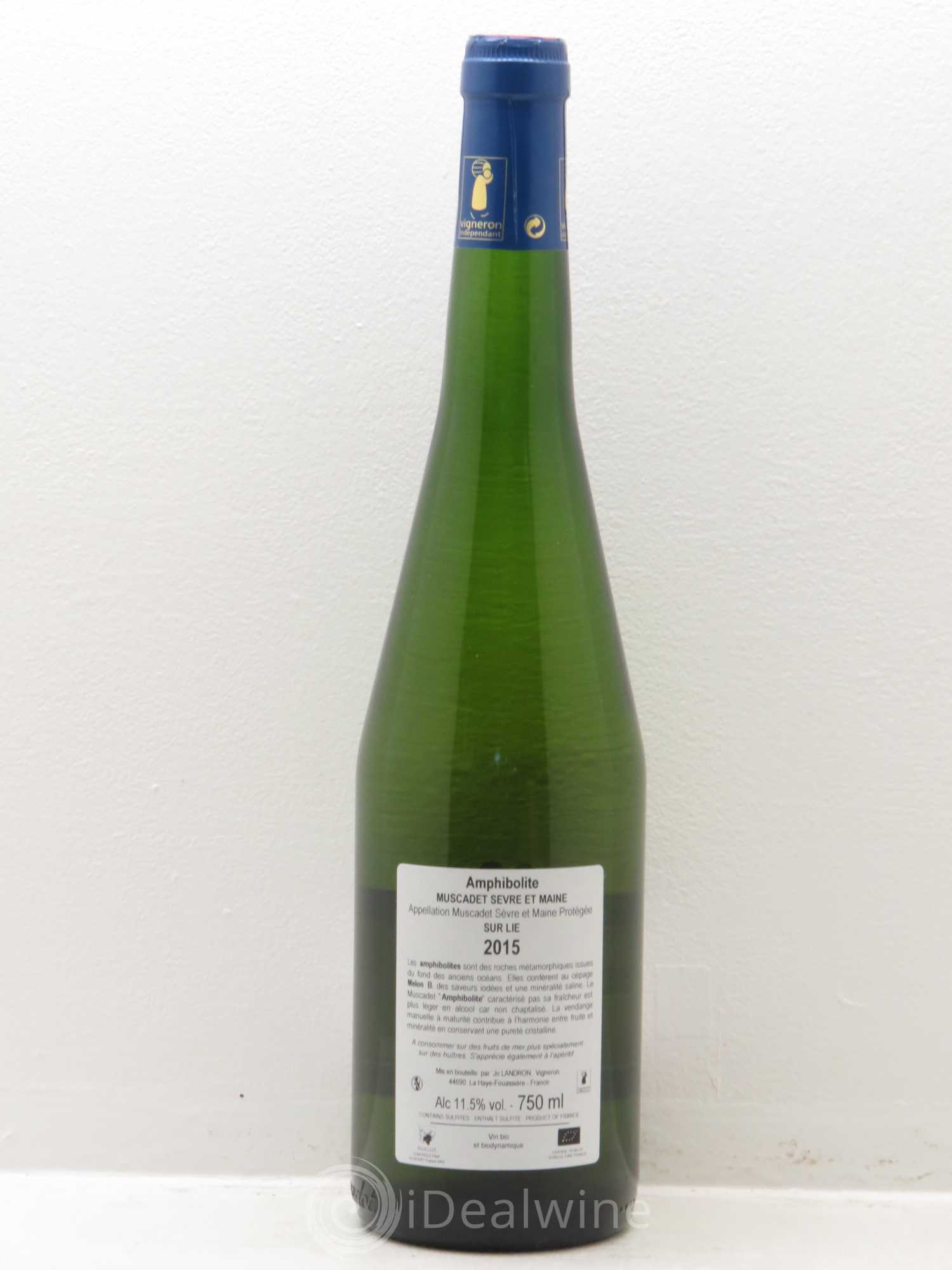 Muscadet-Sèvre-et-Maine Amphibolite Jo Landron 2015 - Lot de 1 bouteille - 1