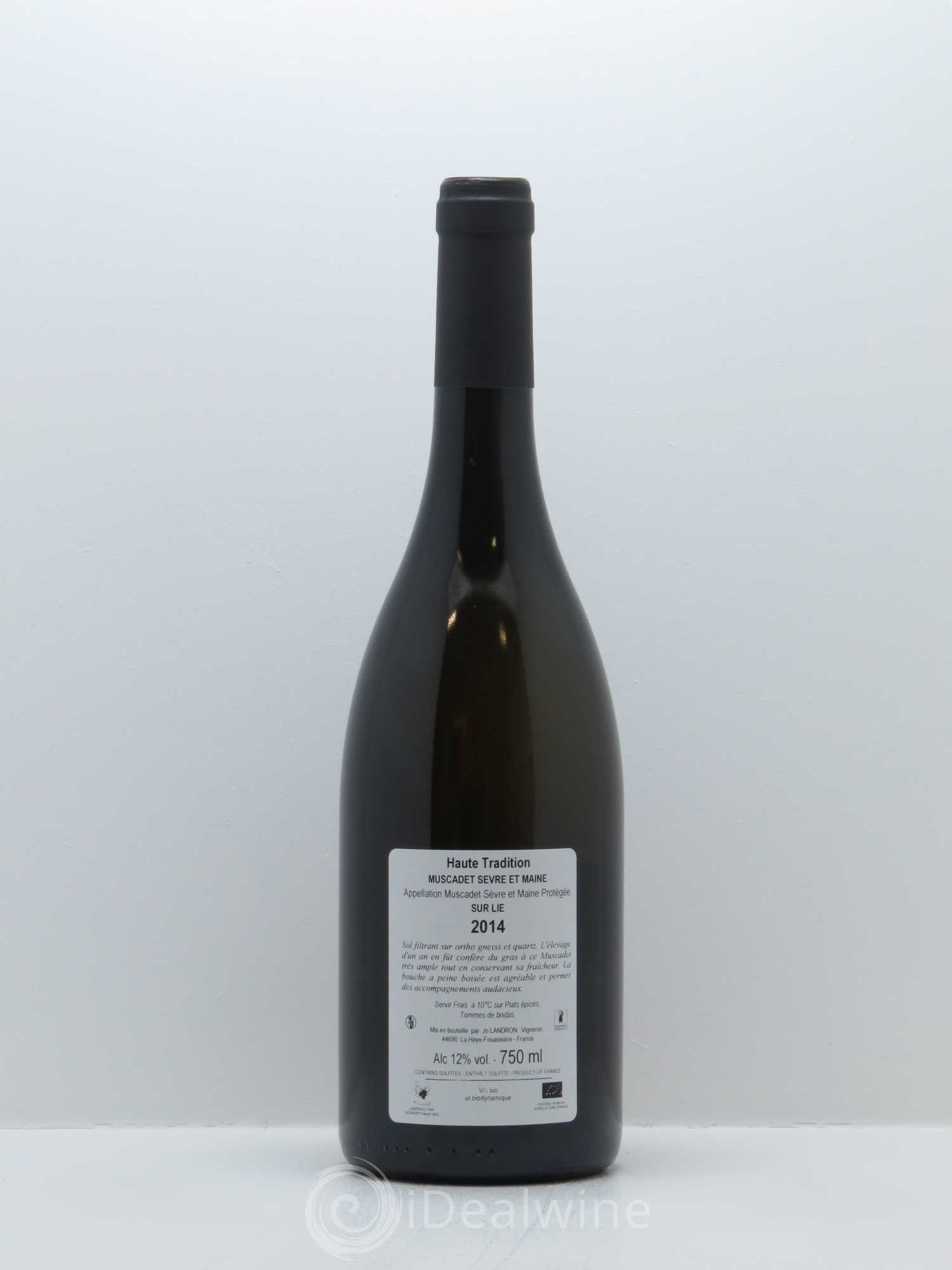 Muscadet-Sèvre-et-Maine Haute Tradition Jo Landron 2014 - Lot de 1 bouteille - 1