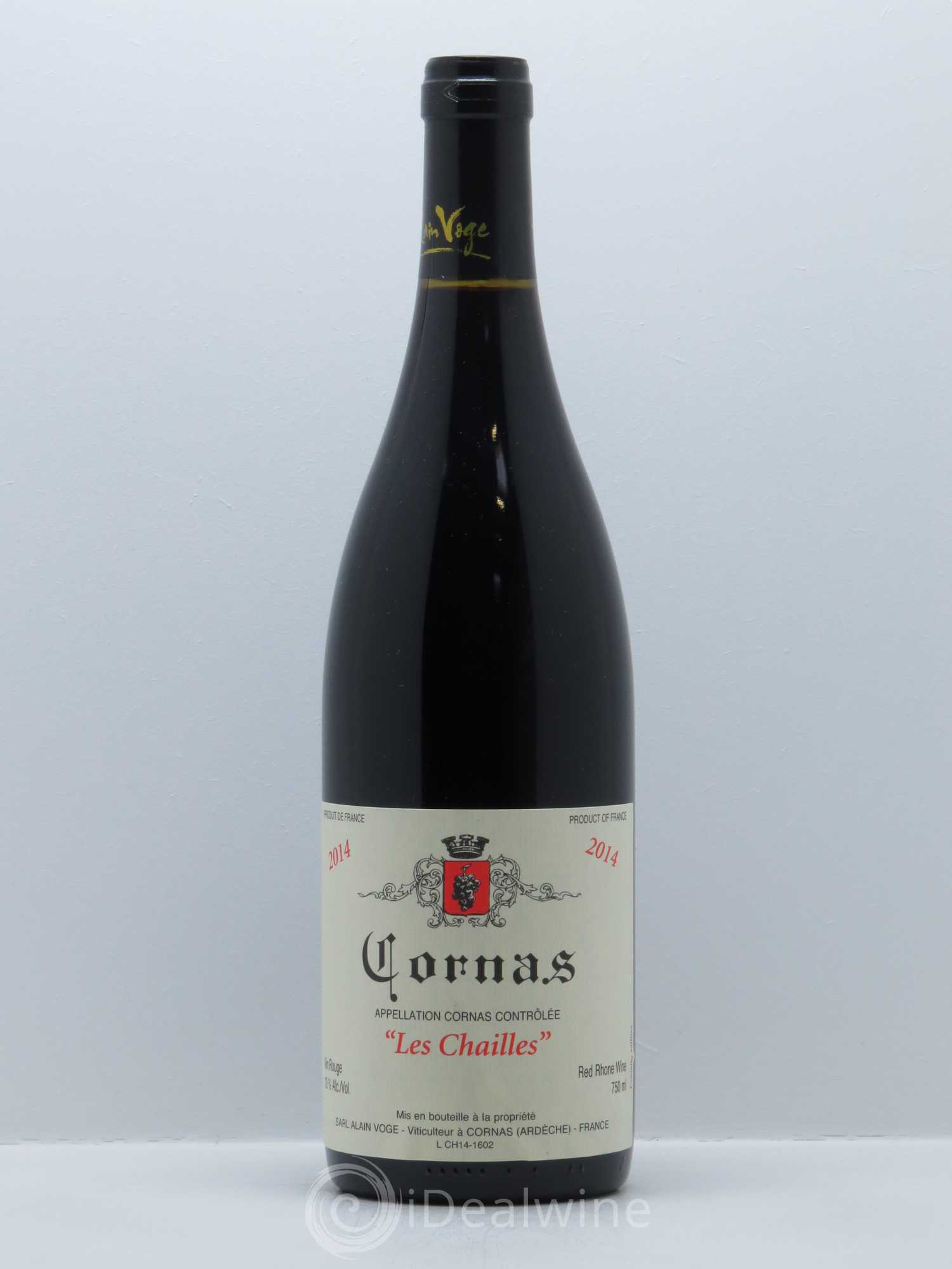 Cornas Les Chailles Alain Voge (Domaine) 2014 - Lot de 1 bouteille - 0
