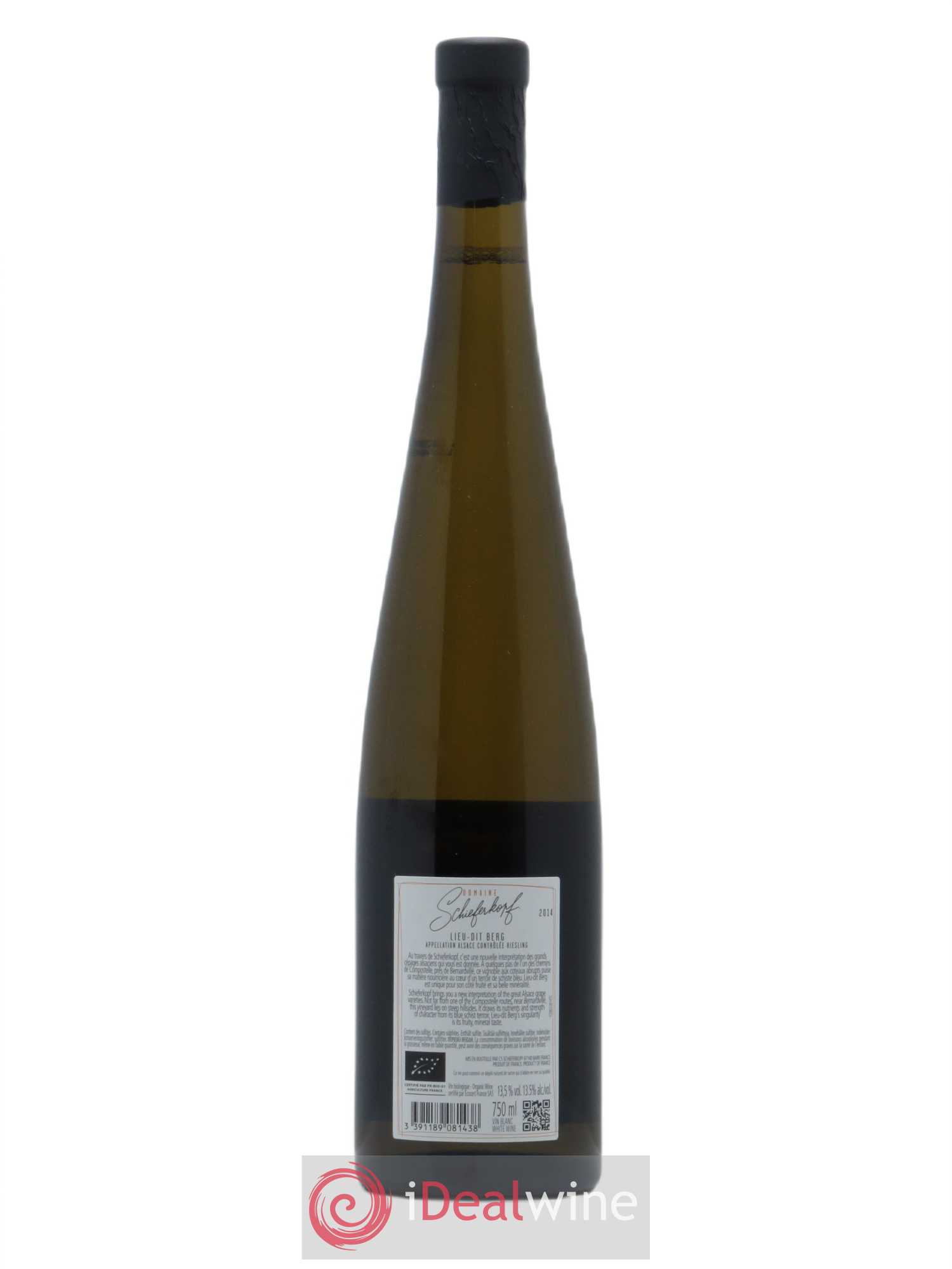 Alsace Riesling Lieu-dit Berg Schieferkopf - Chapoutier 2014 - Lot de 1 bouteille - 1