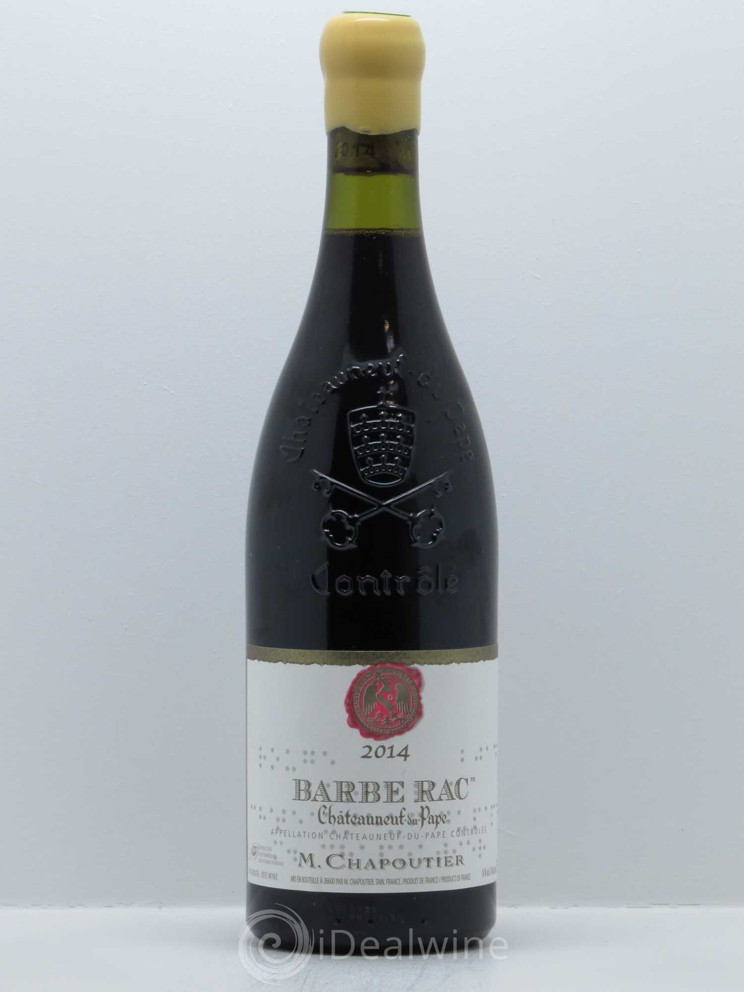 Châteauneuf-du-Pape Barbe Rac Chapoutier 2014 - Lot de 1 bouteille - 0