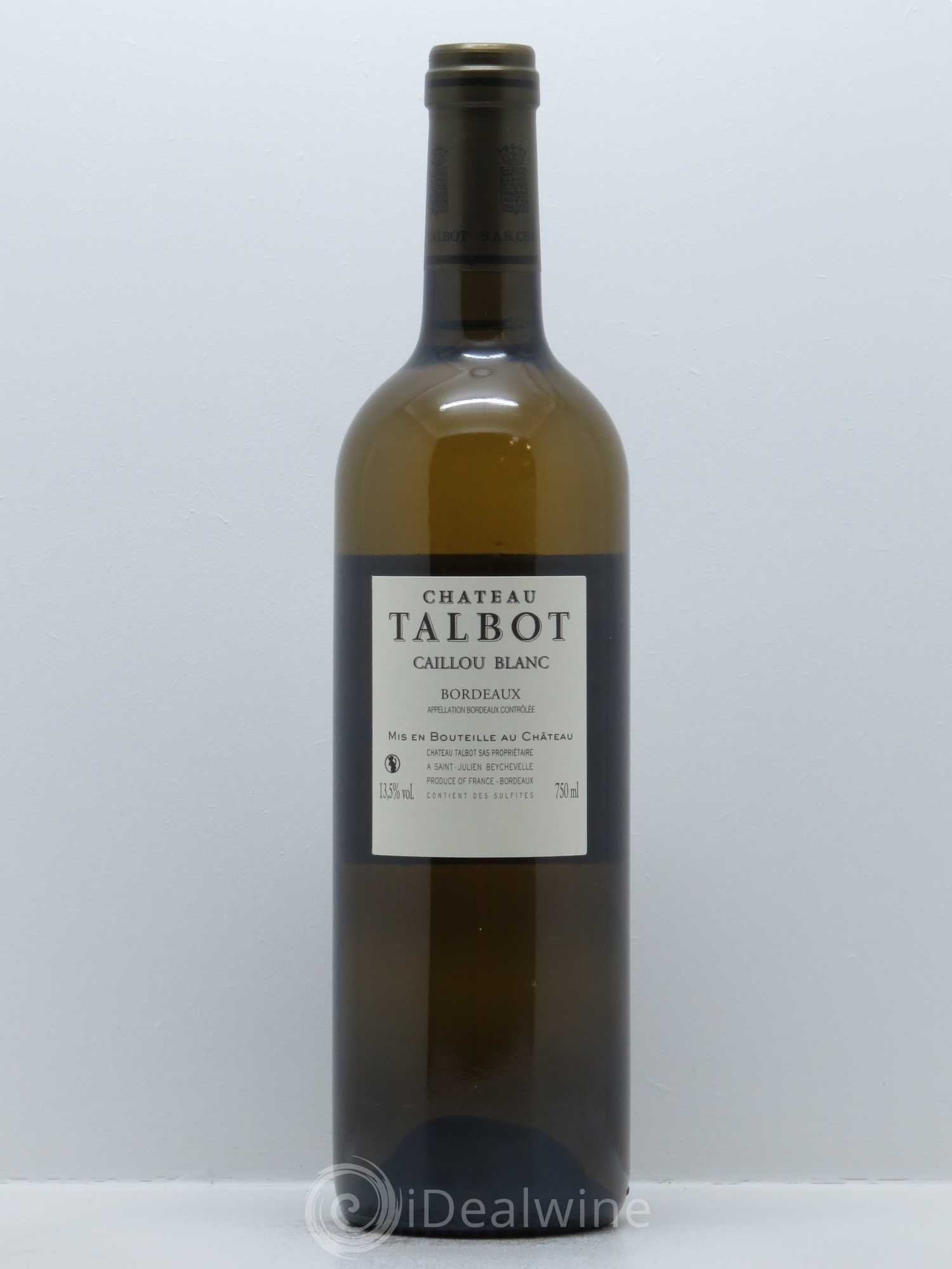 Château Talbot Caillou Blanc 2011 - Lot de 1 bouteille - 1