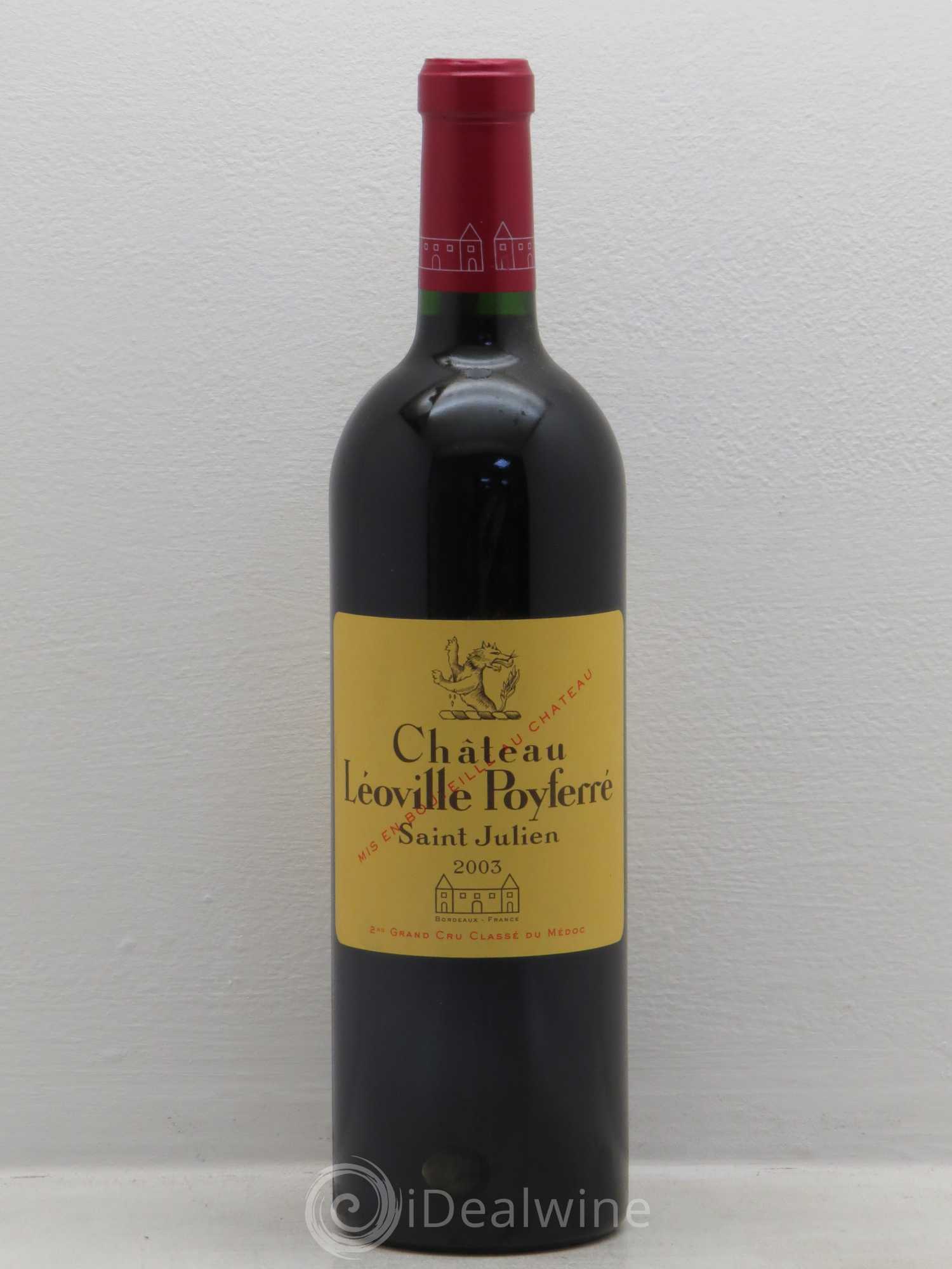 Château Léoville Poyferré 2ème Grand Cru Classé 2003 - Lot de 1 bouteille - 0