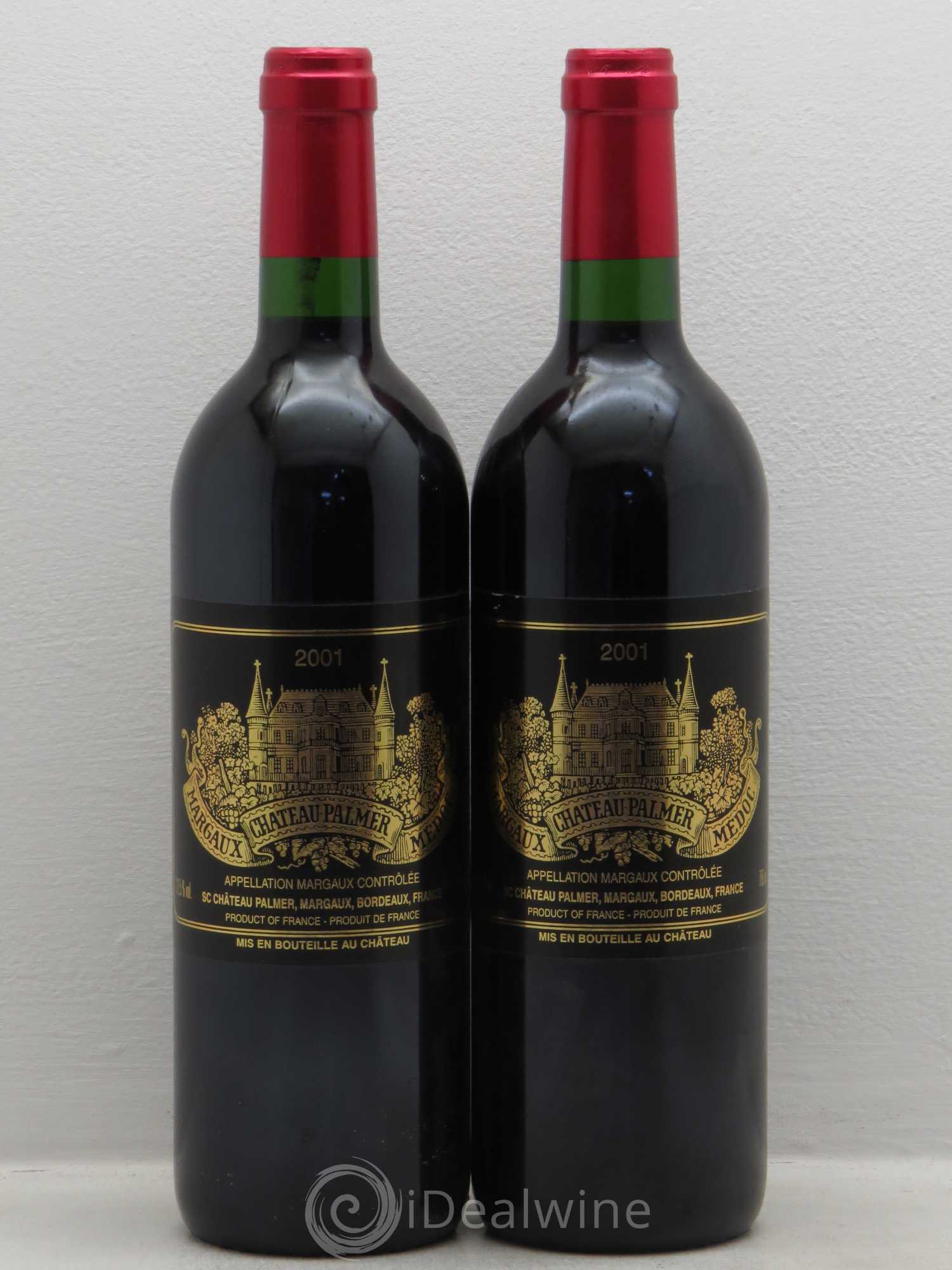 Château Palmer 3ème Grand Cru Classé 2001 - Lot de 2 bouteilles - 0
