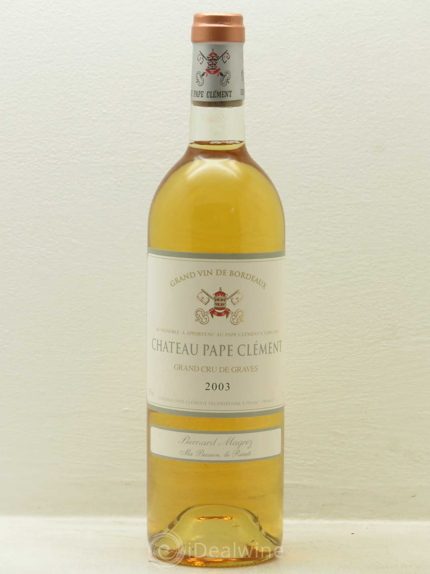 Château Pape Clément 2003 - Lot de 1 bouteille - 0