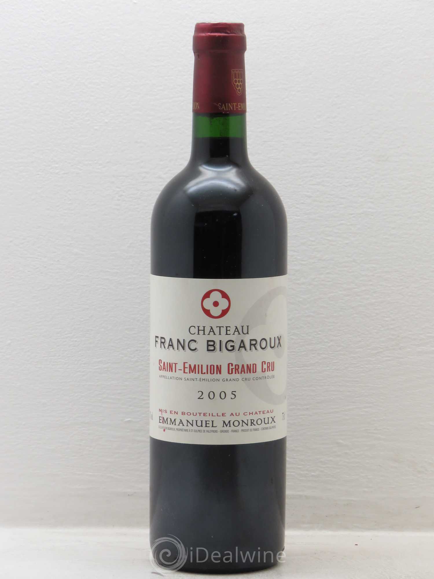 Saint-Émilion Château Franc Bigaroux 2005 - Posten von 1 Flasche - 0