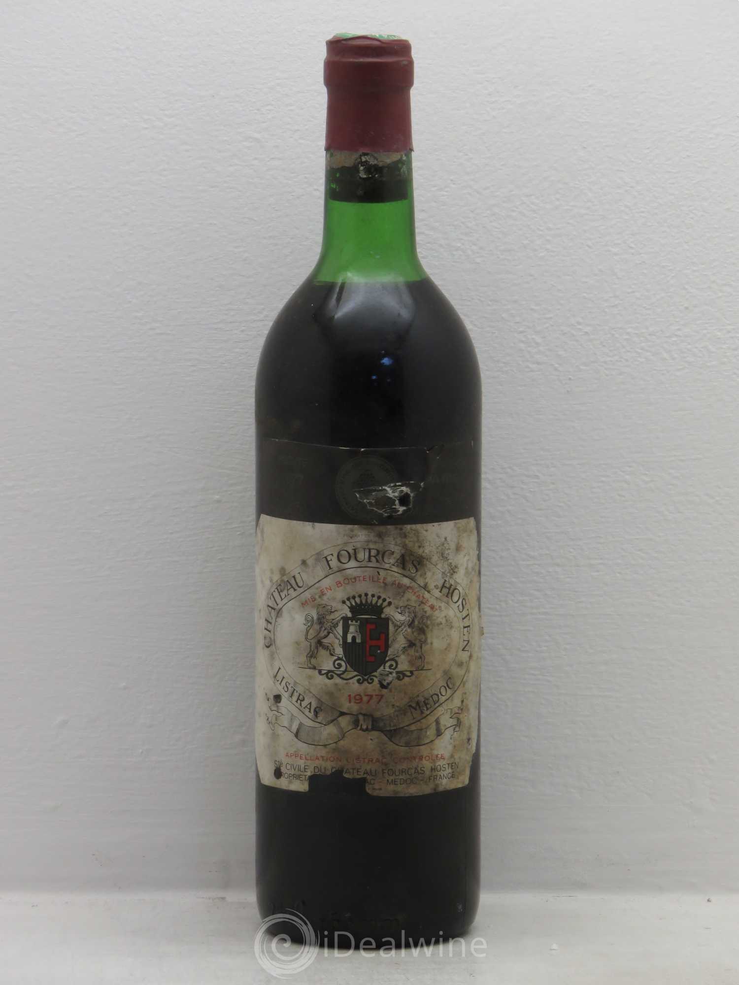 Château Fourcas Hosten Cru Bourgeois 1977 - Lot de 1 bouteille - 0