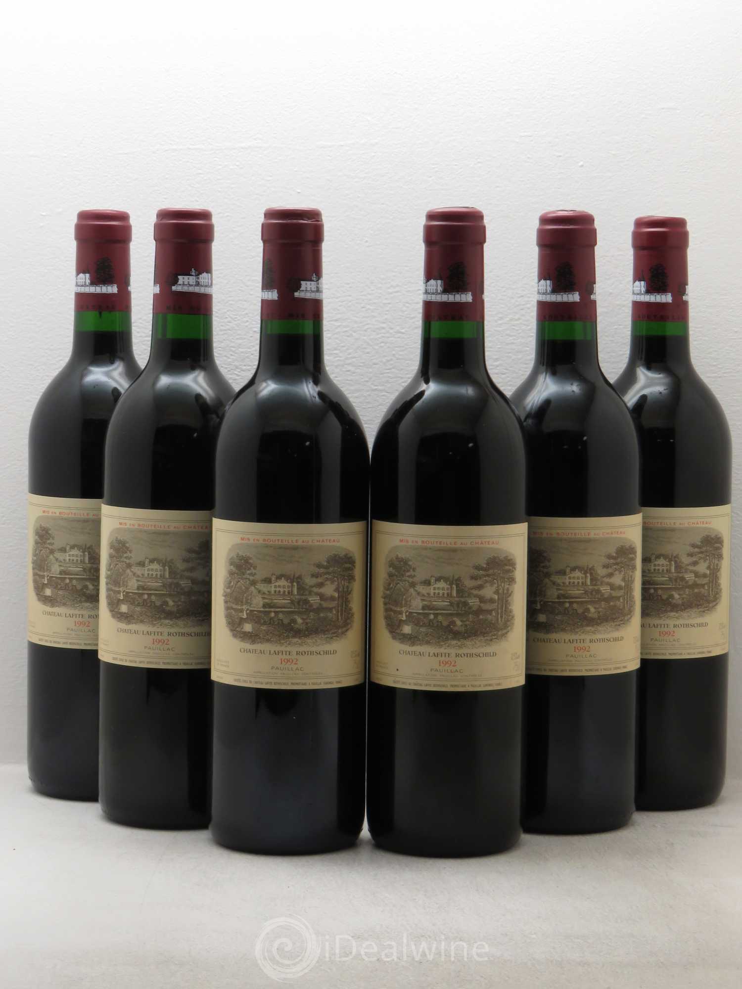 Château Lafite Rothschild 1er Grand Cru Classé 1992 - Lot de 6 bouteilles - 0