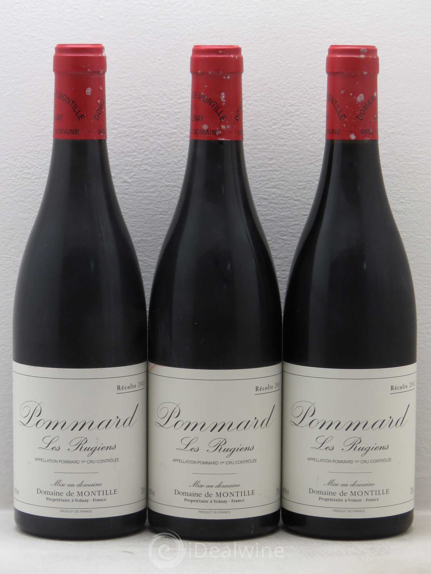 Pommard 1er Cru Les Rugiens-bas De Montille (Domaine) 2002 - Lot de 3 bouteilles - 0