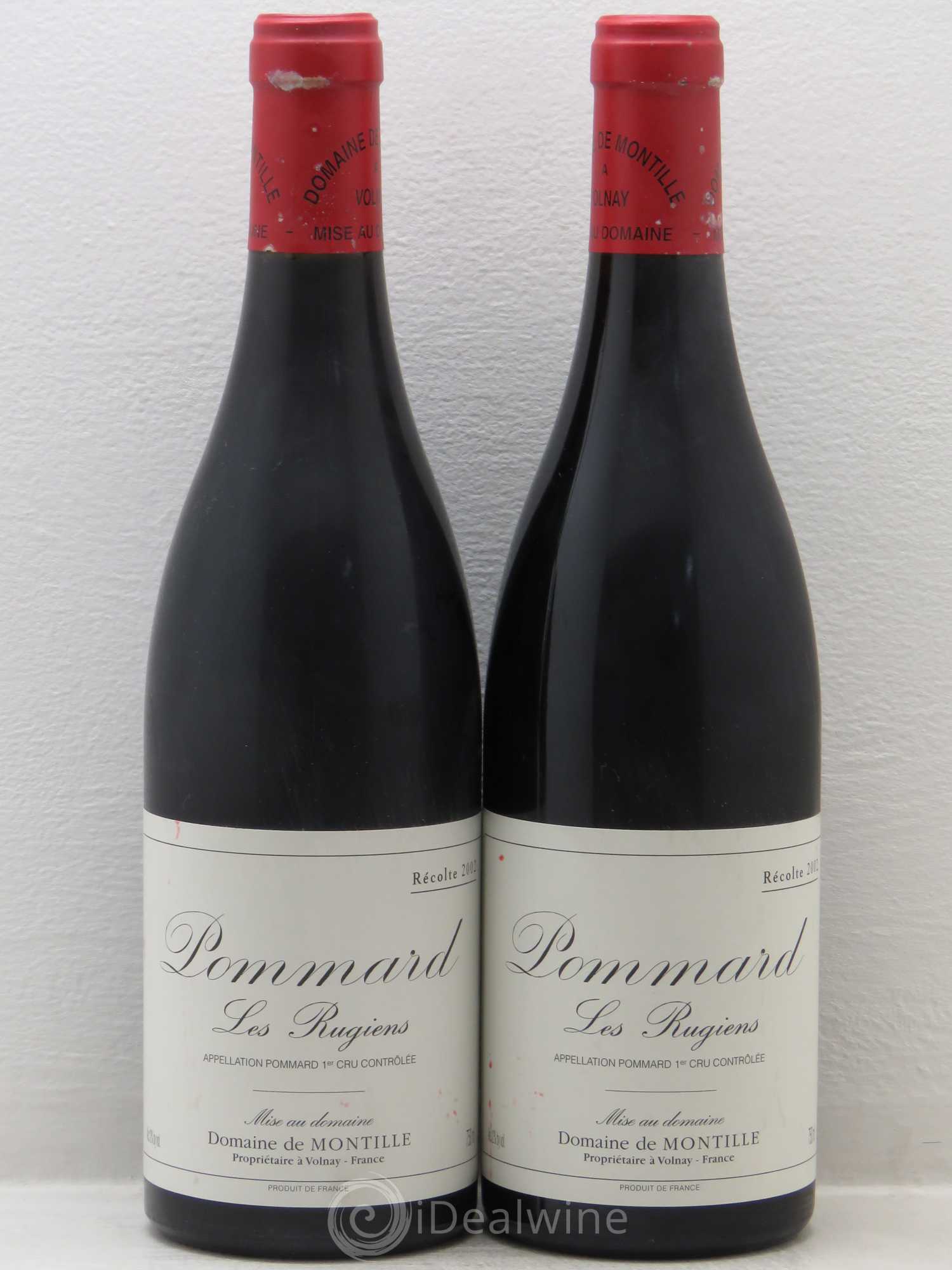 Pommard 1er Cru Les Rugiens-bas De Montille (Domaine) 2002 - Lot de 2 bouteilles - 0