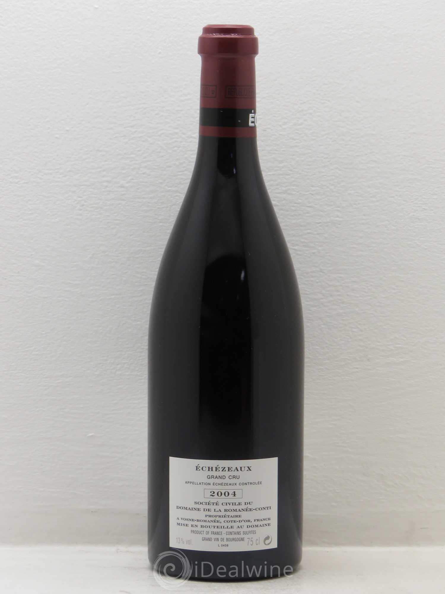 Echezeaux Grand Cru Domaine de la Romanée-Conti 2004 - Lot de 1 bouteille - 1