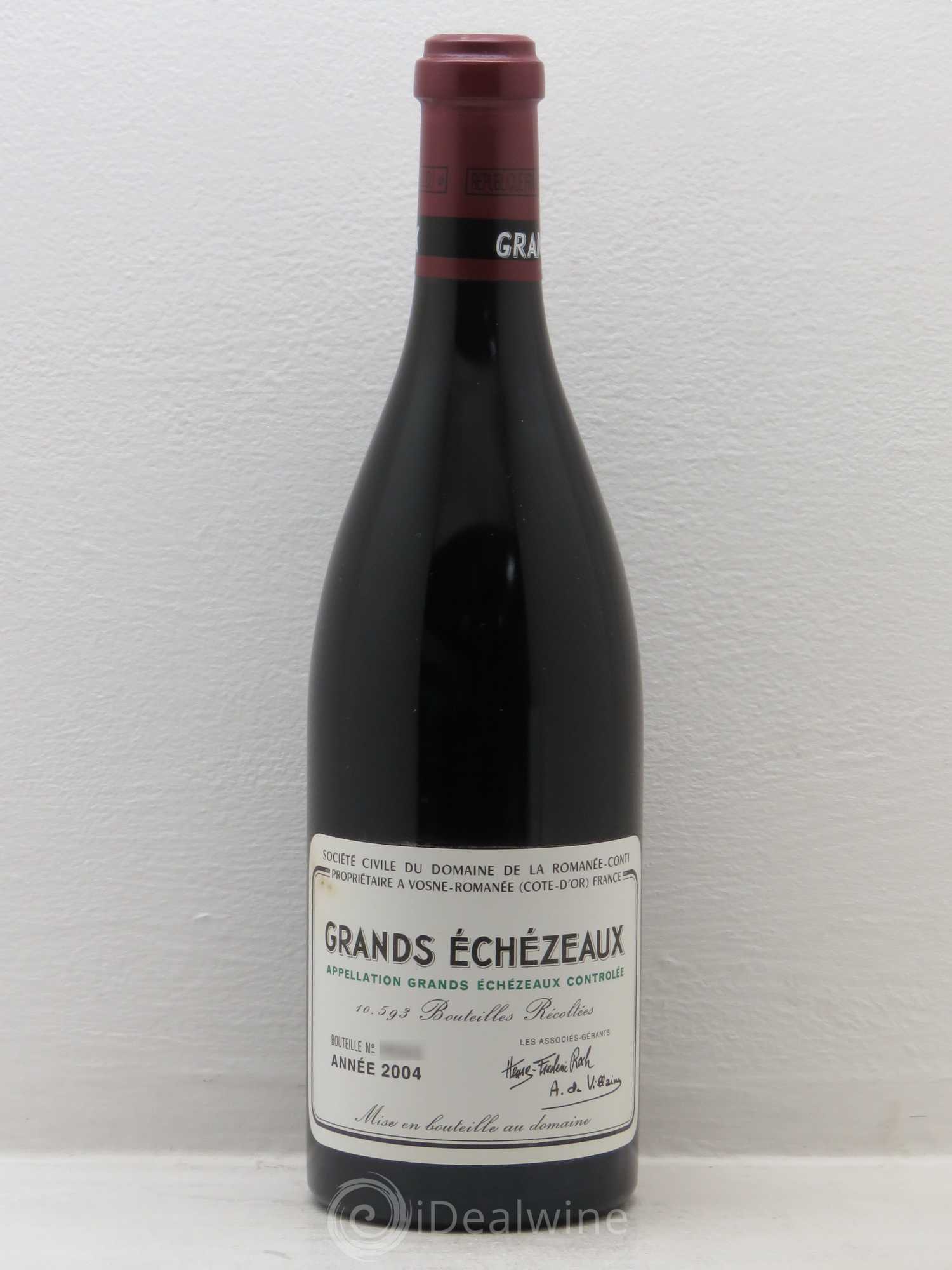 Grands-Echezeaux Grand Cru Domaine de la Romanée-Conti 2004 - Lot de 1 bouteille - 0