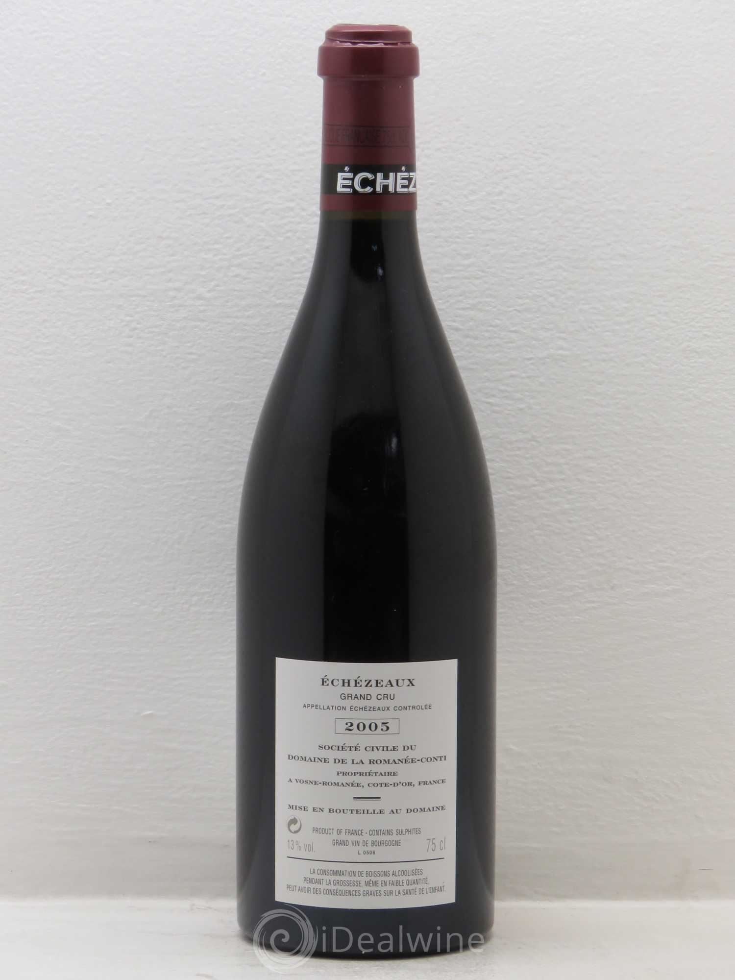 Echezeaux Grand Cru Domaine de la Romanée-Conti 2005 - Lot de 1 bouteille - 1
