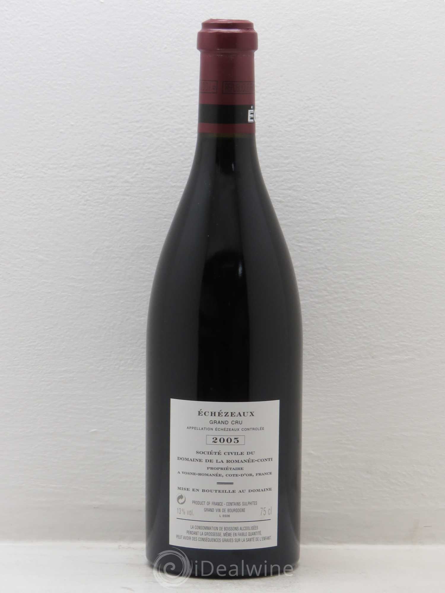 Echezeaux Grand Cru Domaine de la Romanée-Conti 2005 - Lot de 1 bouteille - 1
