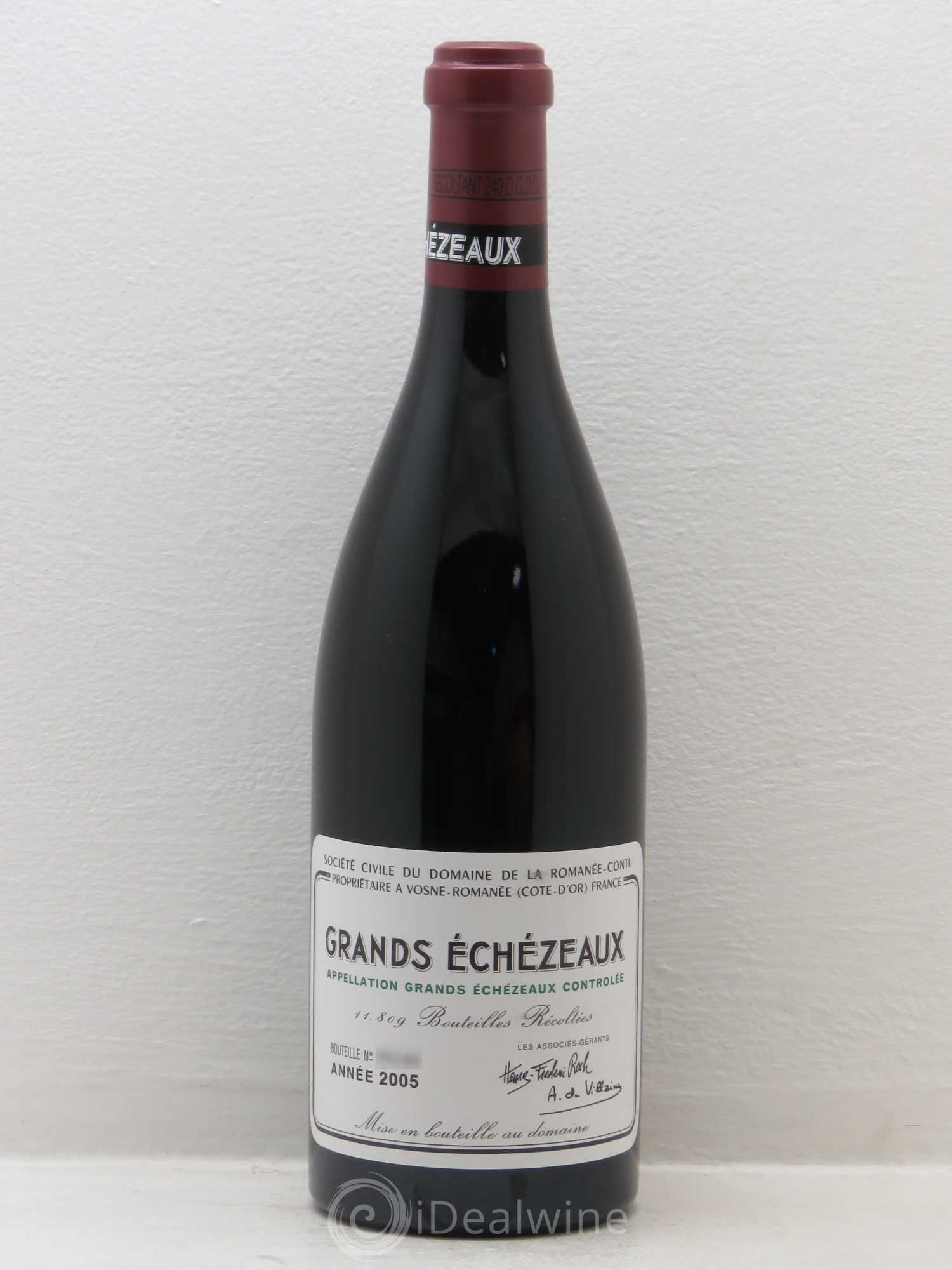 Grands-Echezeaux Grand Cru Domaine de la Romanée-Conti 2005 - Lot de 1 bouteille - 0