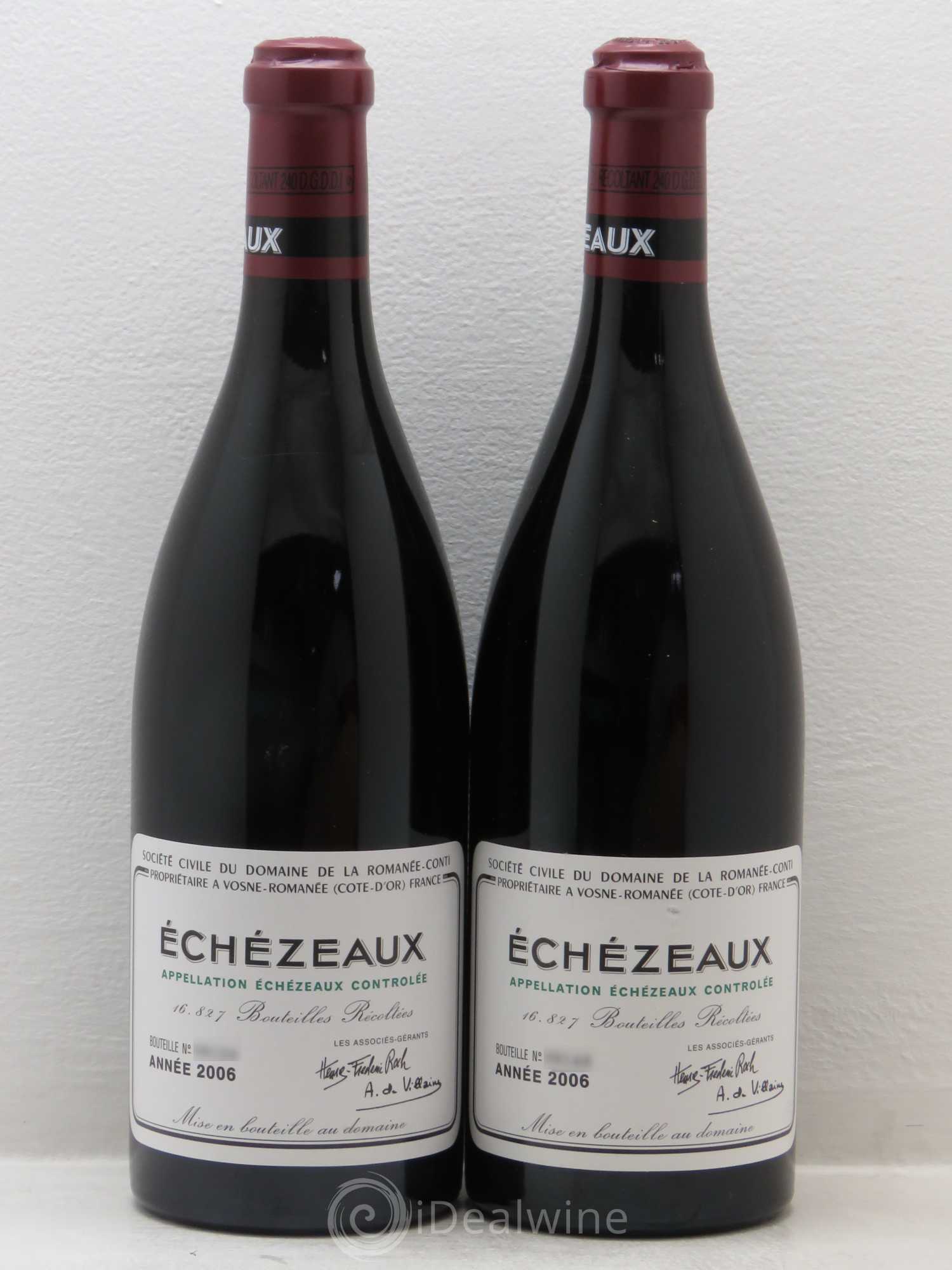Echezeaux Grand Cru Domaine de la Romanée-Conti 2006 - Lot de 2 bouteilles - 0