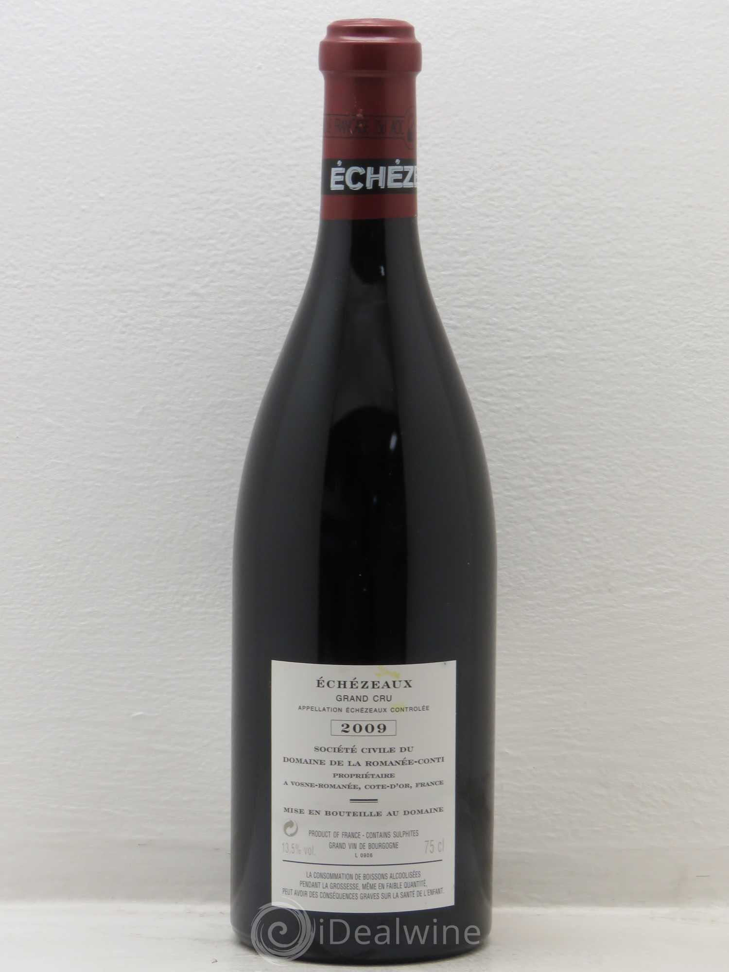 Echezeaux Grand Cru Domaine de la Romanée-Conti 2009 - Lot de 1 bouteille - 1