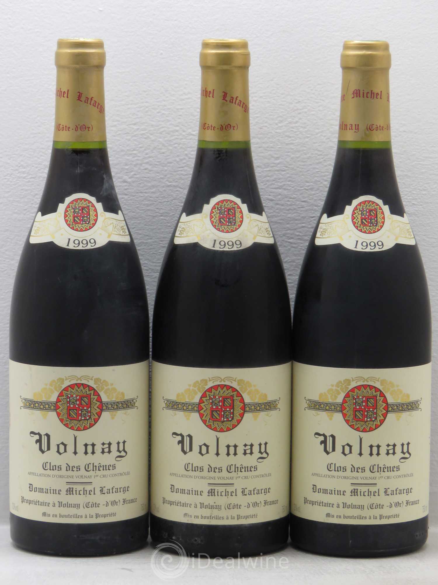 Volnay 1er Cru Clos des Chênes Lafarge (Domaine) 1999 - Lot de 3 bouteilles - 0